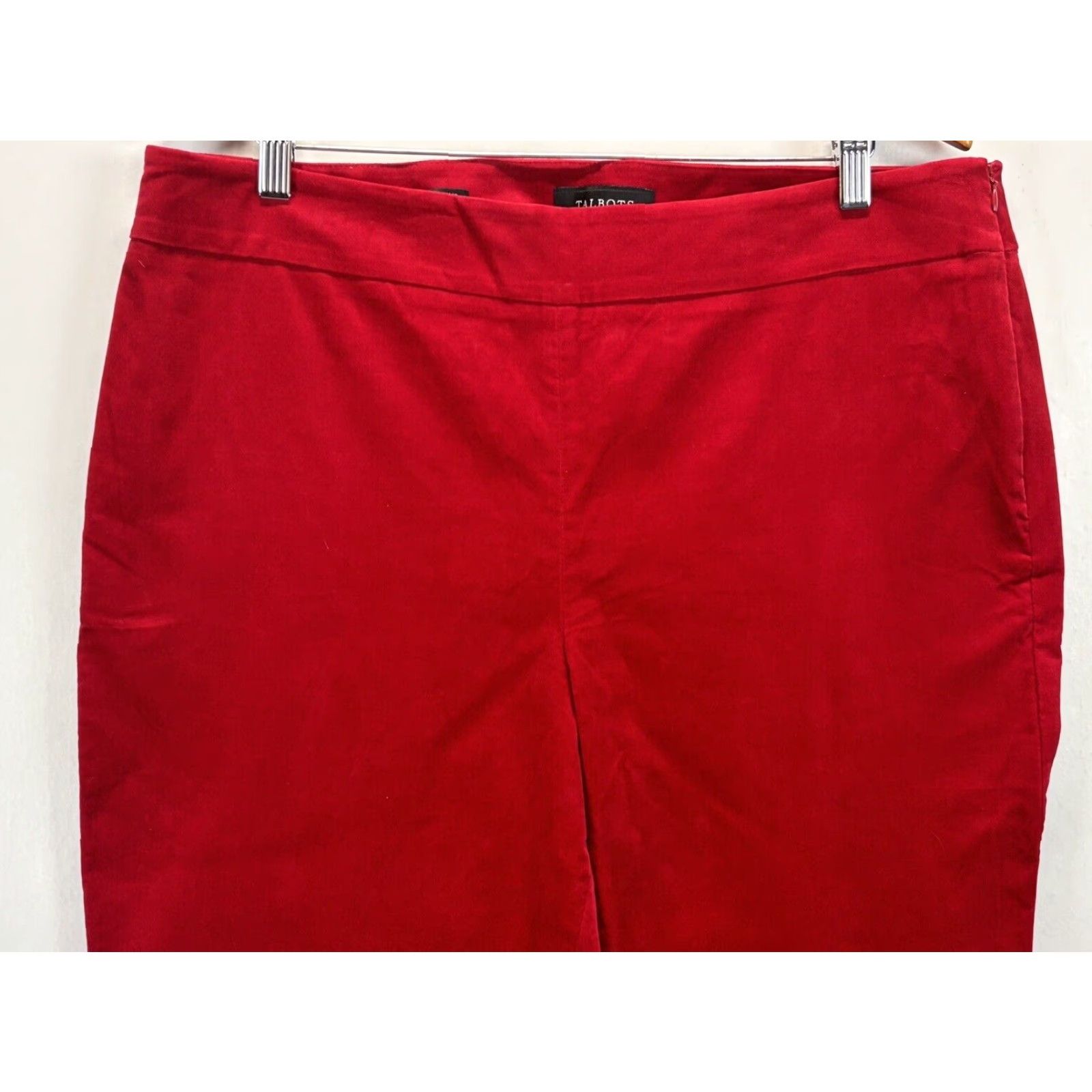 Talbots Talbots Velvet Ankle Pants Womens Red Size 16 Regular Size 38" / US 16 / IT 52 - 2 Thumbnail