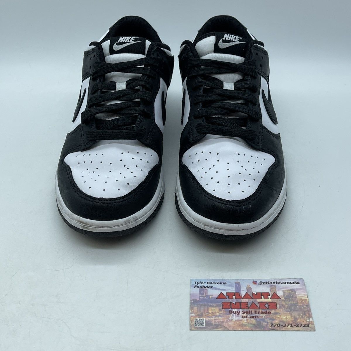 Nike Dunk low black white Size US 9.5 / EU 42-43 - 2 Thumbnail