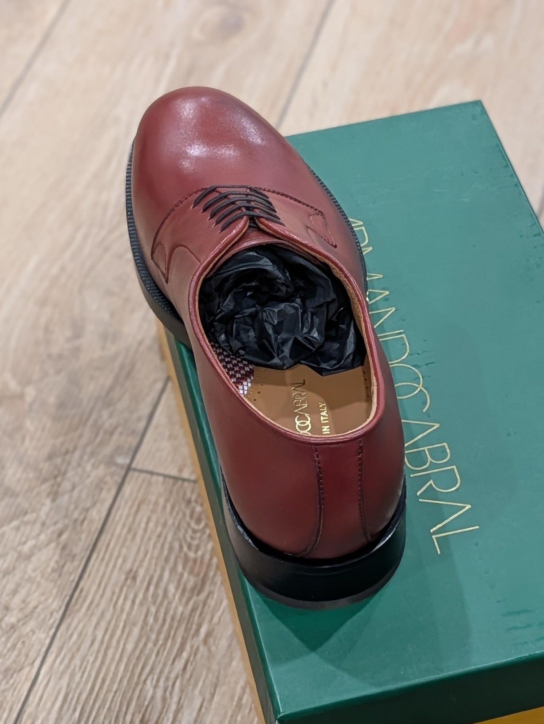 Armando Cabral ARMANDO CABRAL Leather Derby Dress Shoes Porto US 10.5 Size US 10.5 / EU 43-44 - 5 Thumbnail