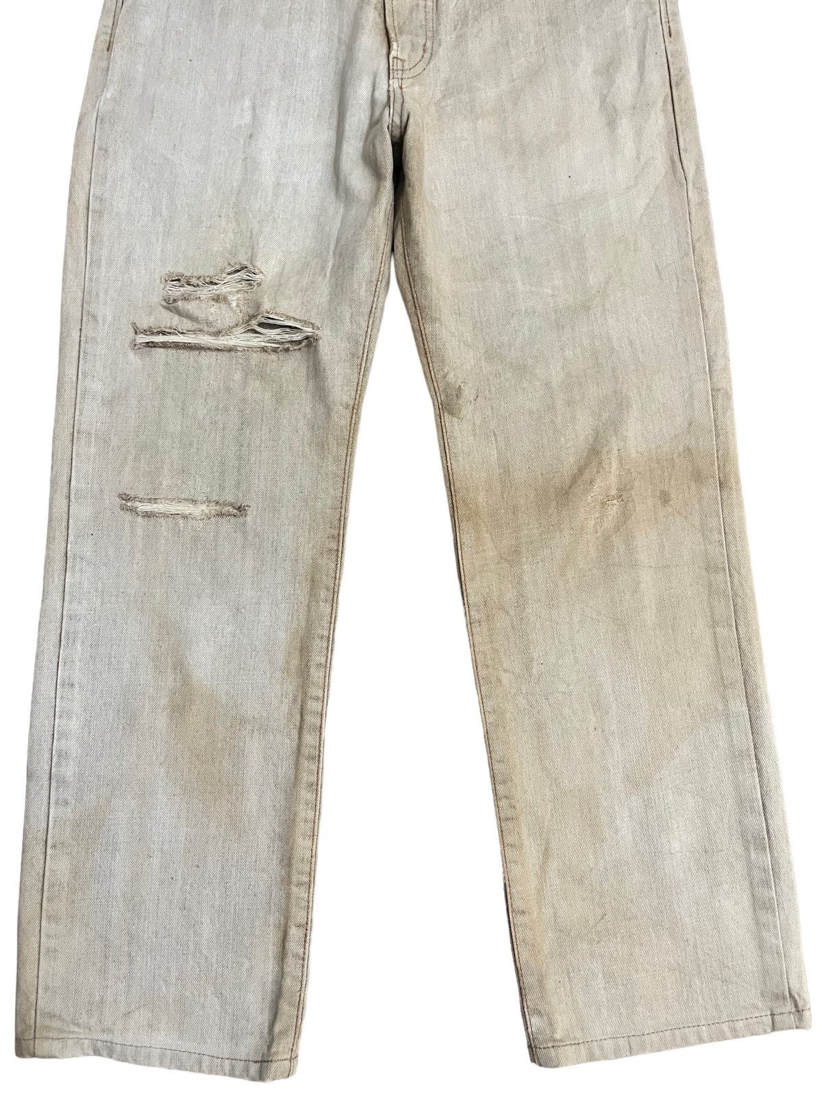 Edwin Vintage White Edwin Distressed Style jeans Size US 31 - 3 Thumbnail