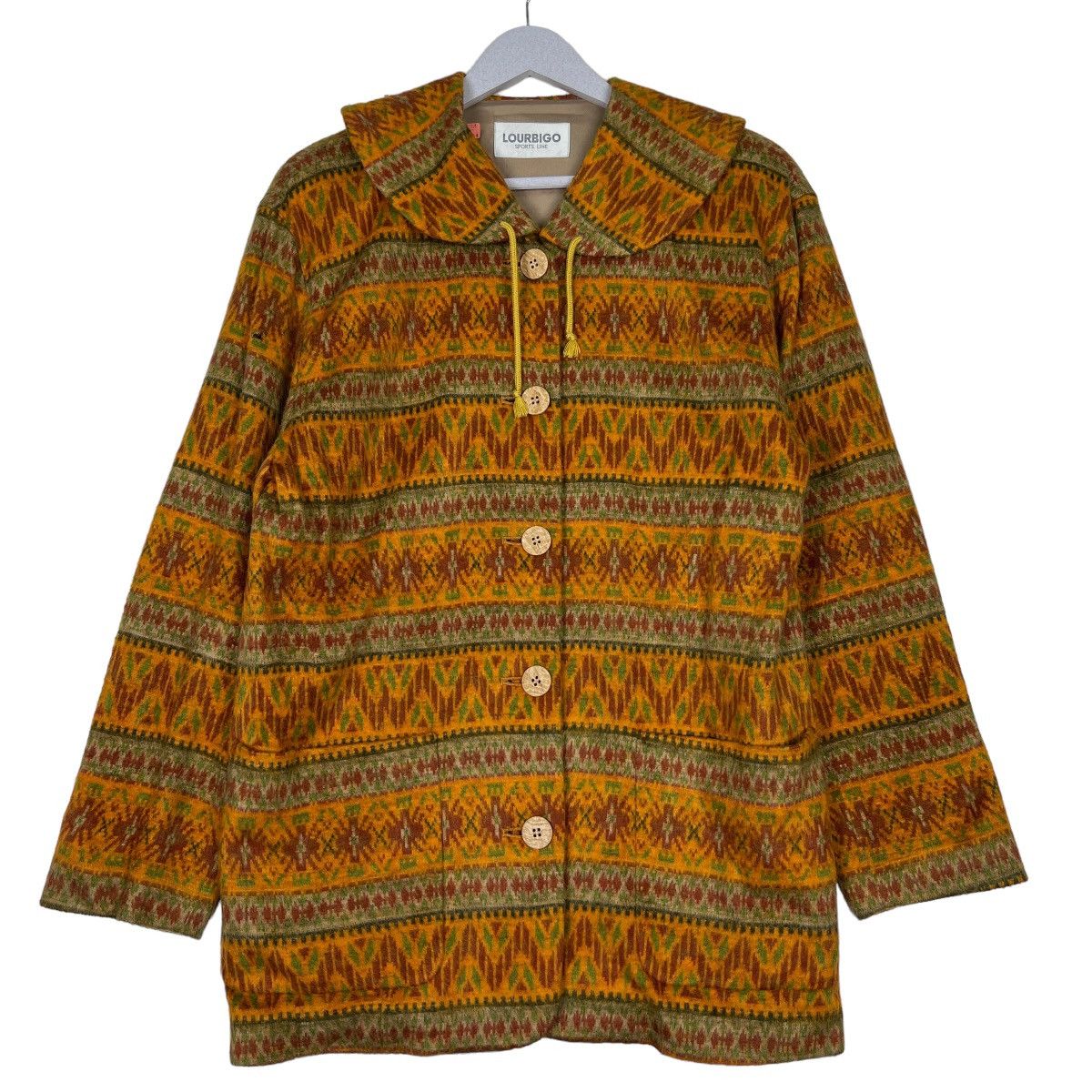 Japanese Brand 🔥 VINTAGE LOURBIGO NATIVE MOTIVE JACKET MADE IN JAPAN Size US M / EU 48-50 / 2 - 1 Thumbnail