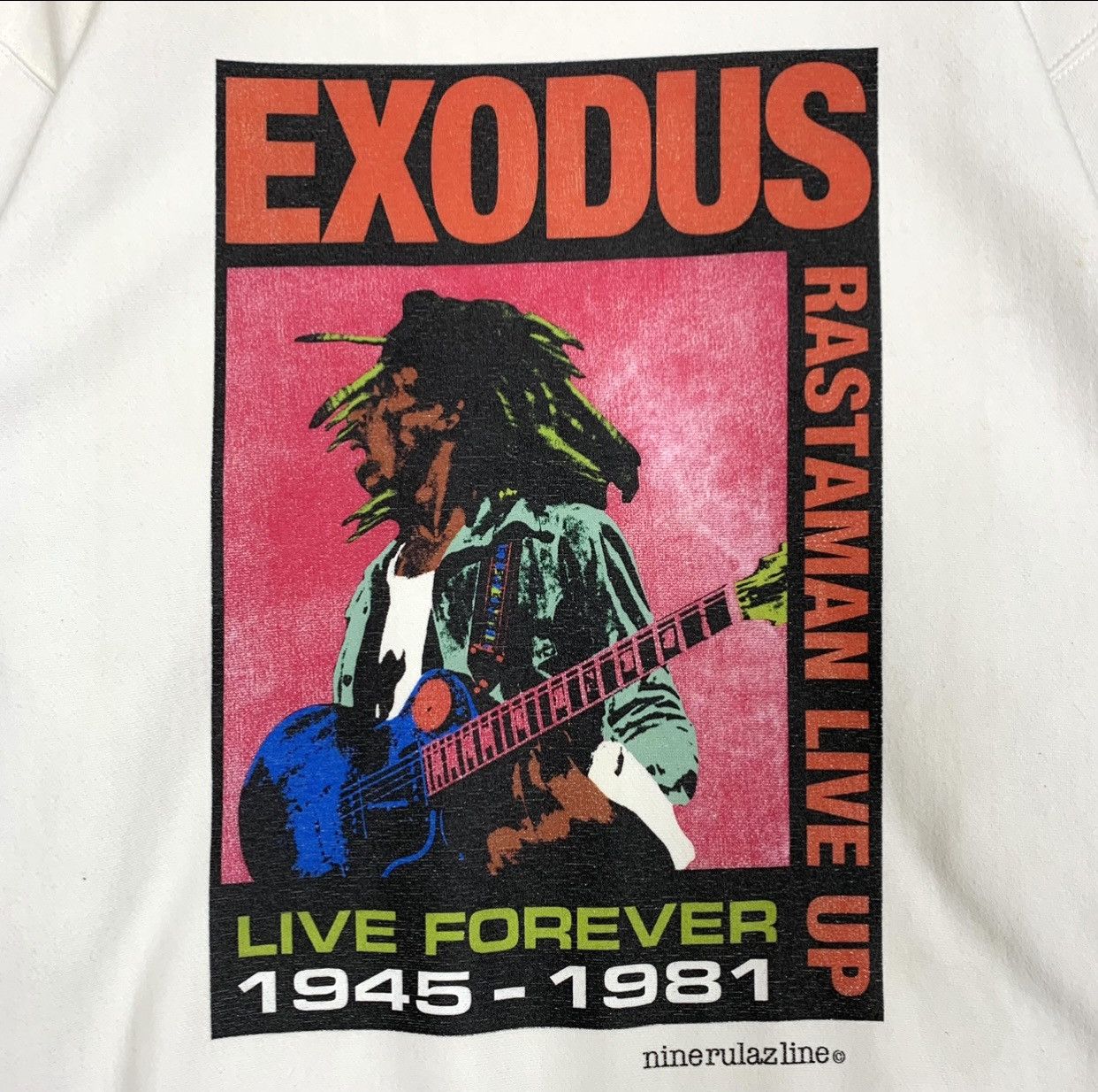 Japanese Brand Vintage Nine Rulaz Line Exodus Rastaman Live Up Sweatshirt Size US L / EU 52-54 / 3 - 2 Thumbnail