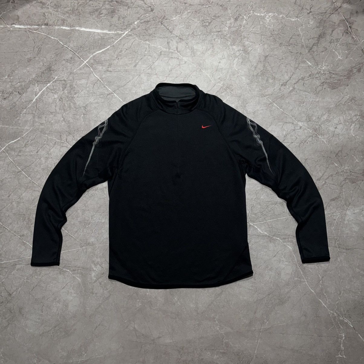 Nike Nike 1/4 zip sweatshirt flame logo DRI - FIT Size US L / EU 52-54 / 3 - 3 Thumbnail