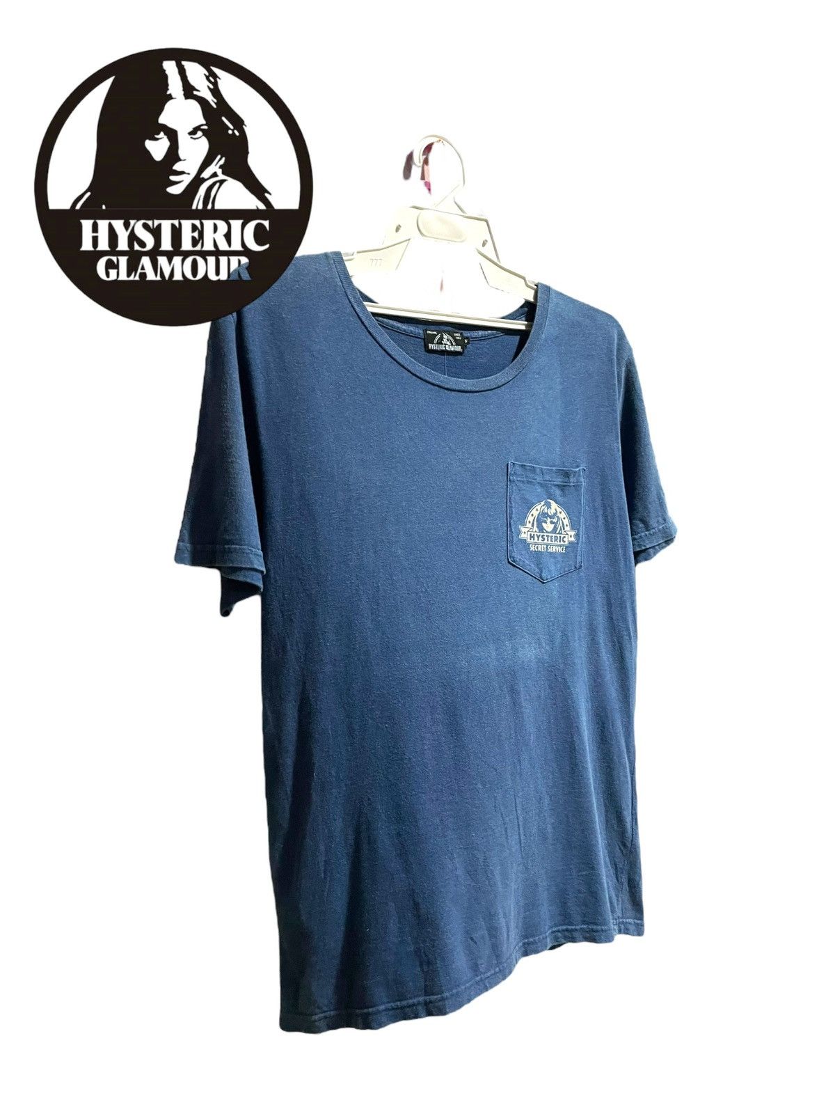 Hysteric Glamour Hysteric Glamour Secret Service Distressed Single Pocket Tee Size US M / EU 48-50 / 2 - 9 Thumbnail