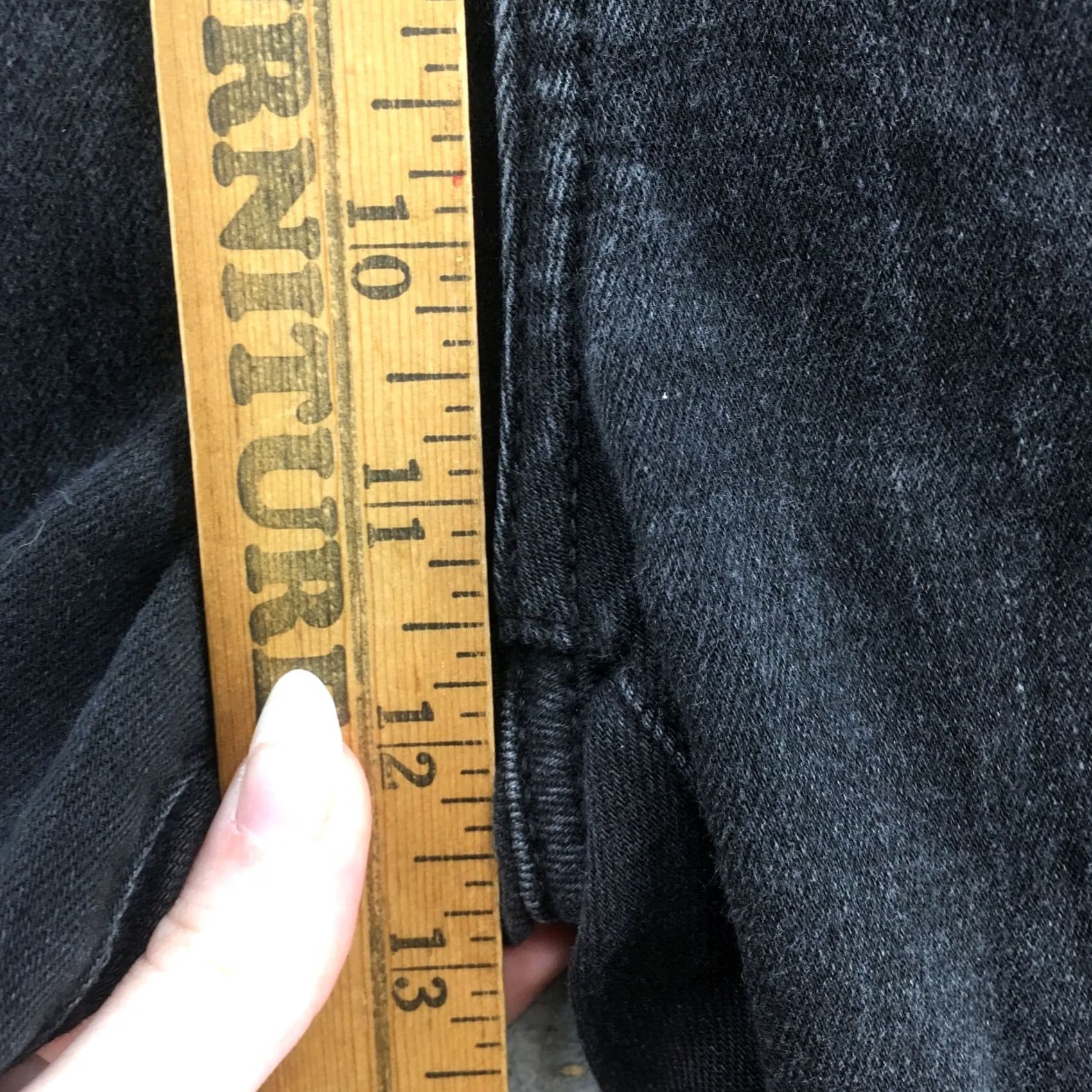 American Eagle Outfitters American Eagle Highest Rise Jegging Jeans Womens 8L Black Denim Size 30" / US 8 / IT 44 - 6 Thumbnail