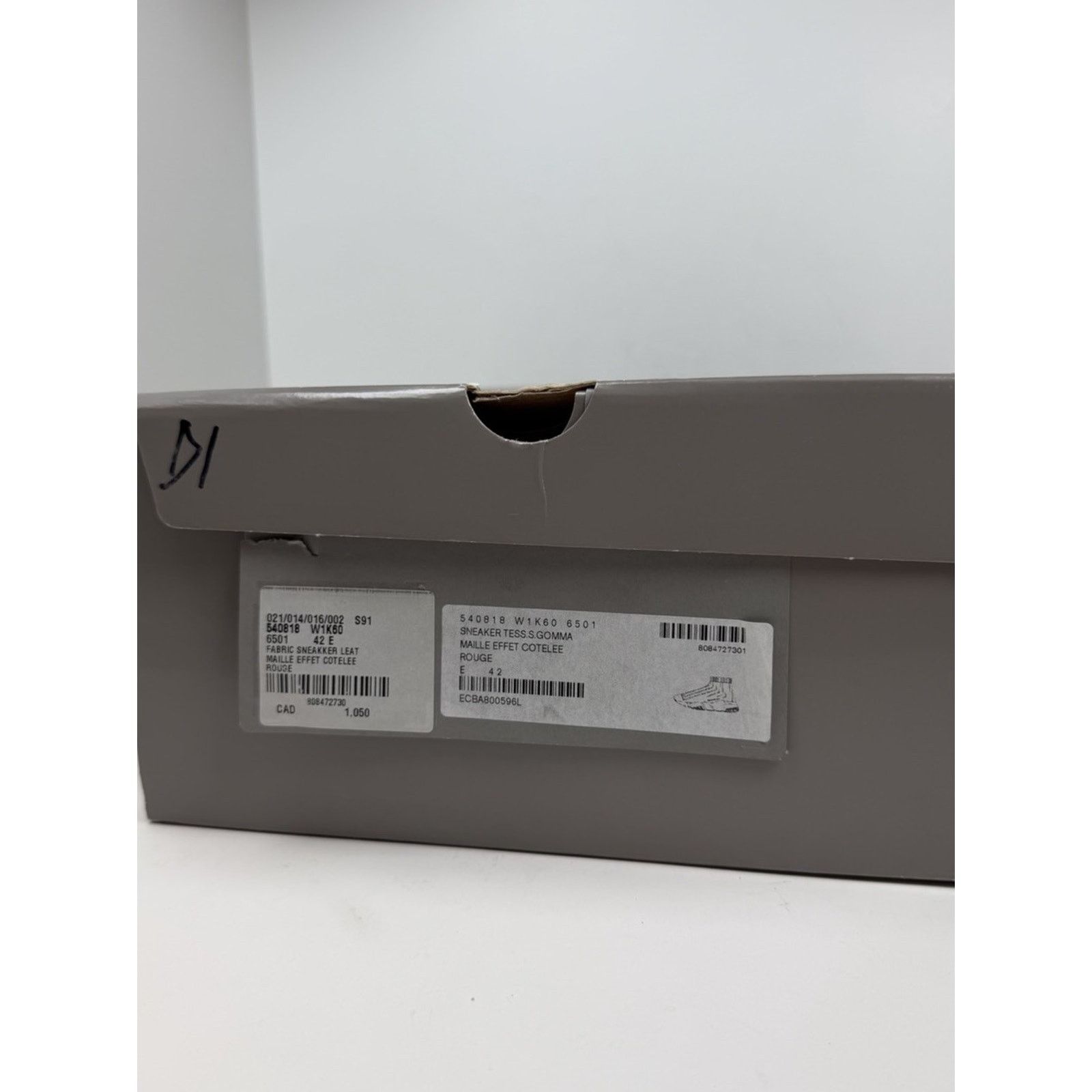 Balenciaga Size 42EU/9US - Balenciaga Speed Rib Knit Red NEW Size US 9 / EU 42 - 10 Thumbnail