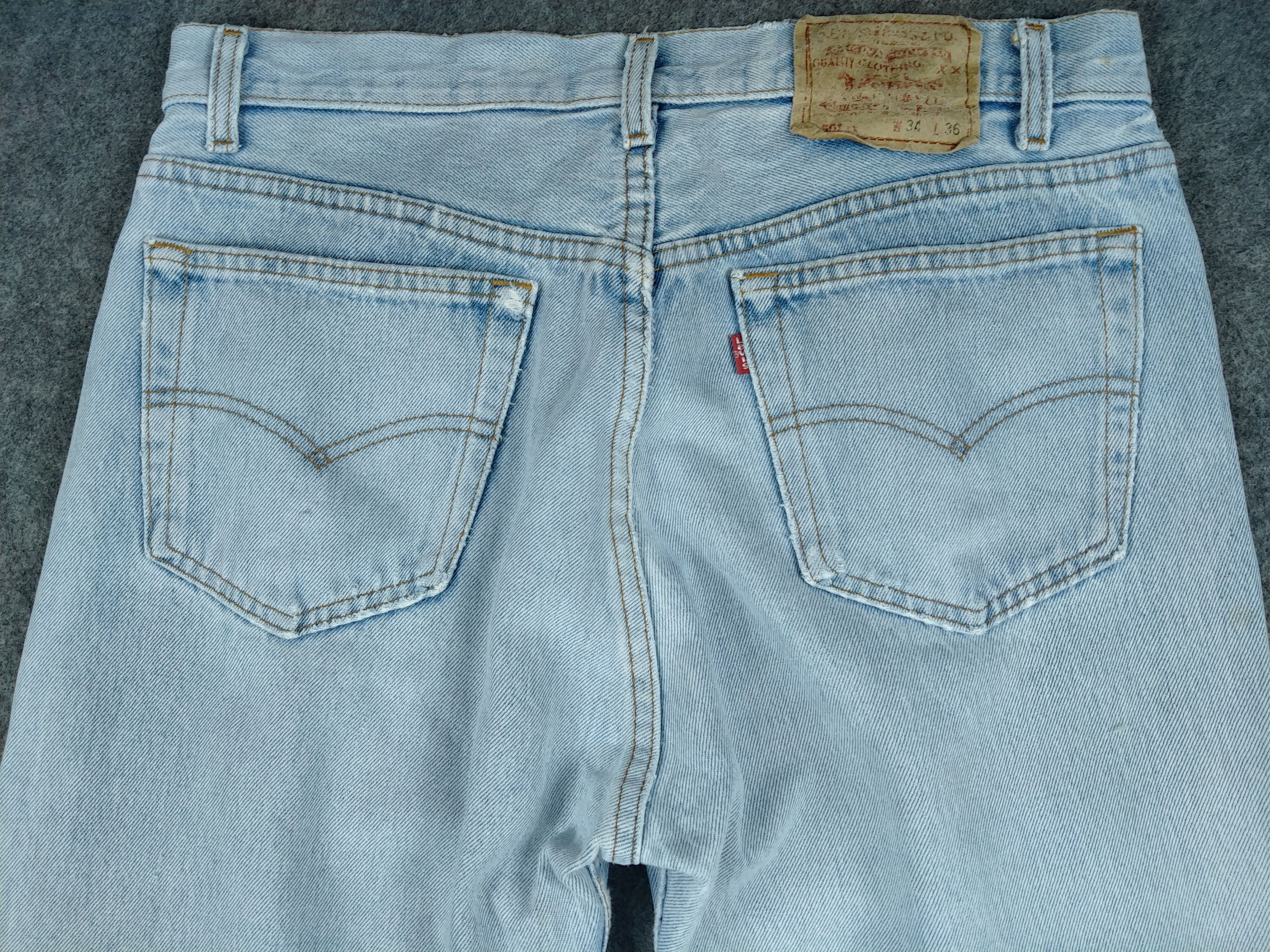 Levi's 90s Light Blue Wash Vintage Levi's 501xx Denim -JN809 Size US 31 - 5 Thumbnail