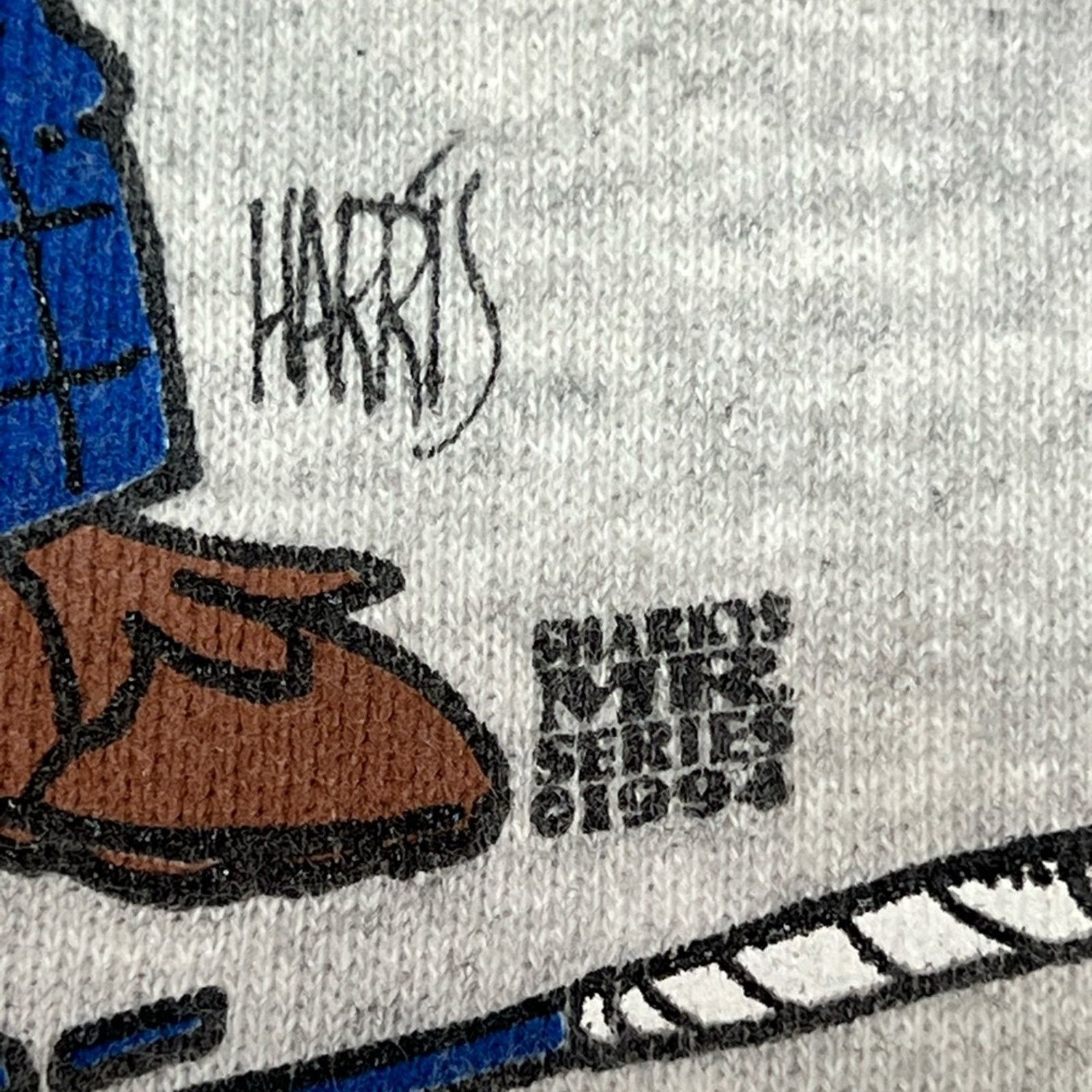 Tultex VTG 90s Tultex Mr Golf THEREFORE I LIE Sharkys Sweatshirt Size US L / EU 52-54 / 3 - 3 Thumbnail