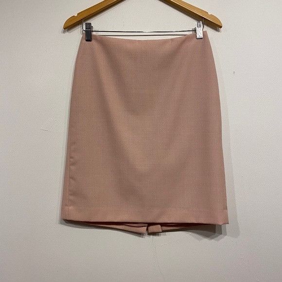 Anne Klein Anne Klein Vintage Pink Wool Blend Pencil Skirt 2 Size 26" / US 2 / IT 38 - 1 Thumbnail
