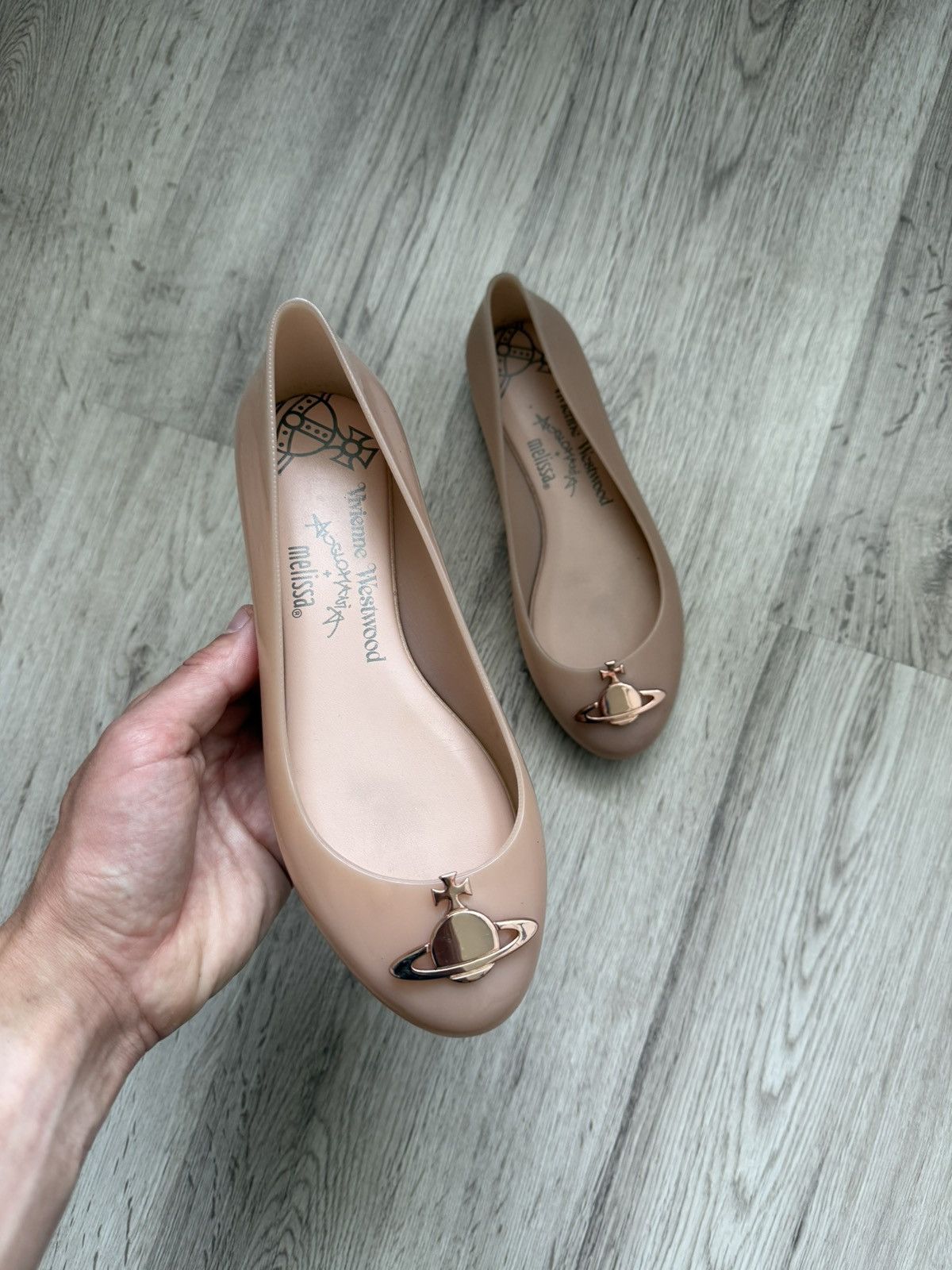 Melissa × Vivienne Westwood Vivienne Westwood Anglomania Melissa Ballet Flats Shoes Size US 6 / IT 36 - 4 Thumbnail