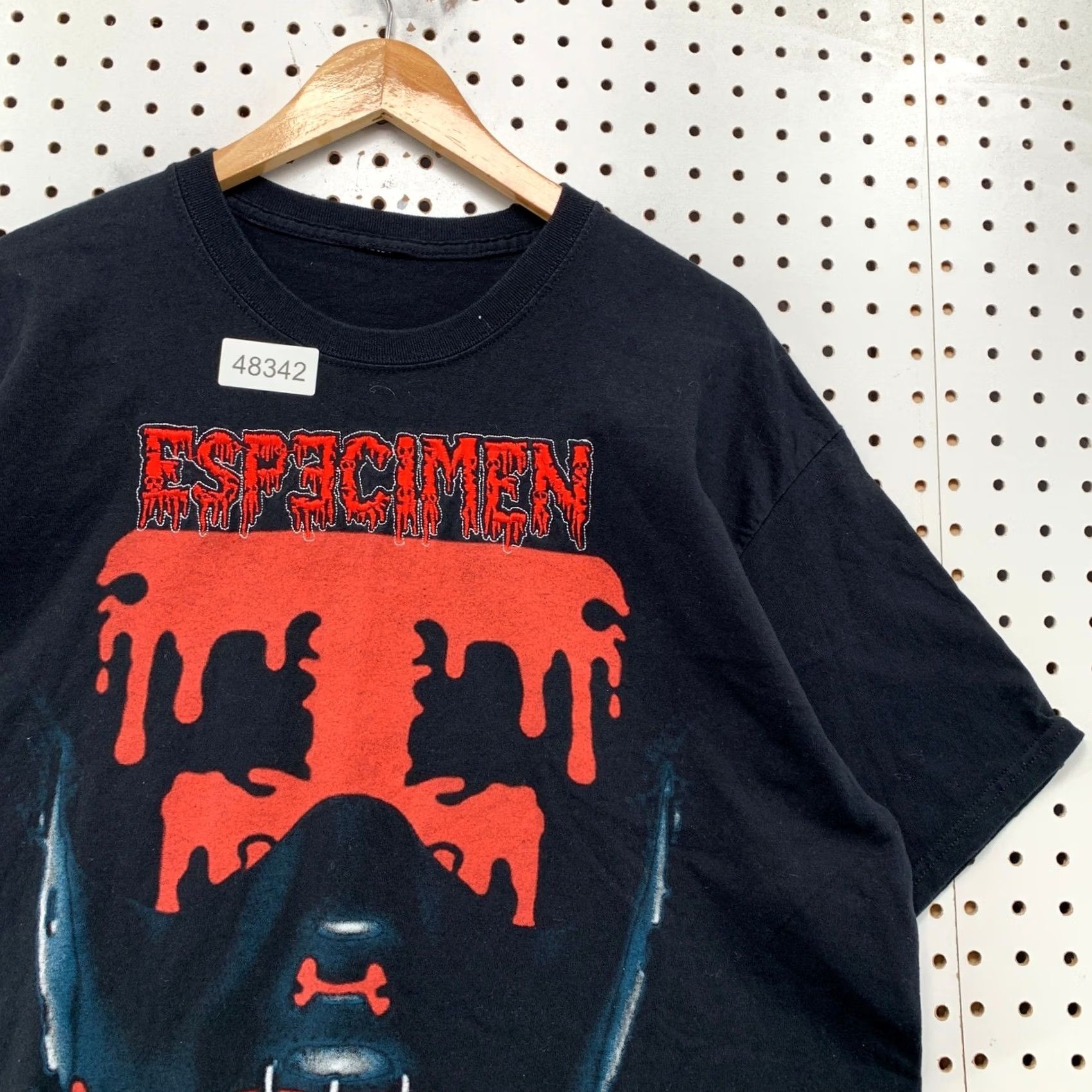 Vintage VINTAGE Especimen Shirt Mens XL Black El Regreso Rock & Death Embroidered Graphic Goth Size US XL / EU 56 / 4 - 7 Thumbnail