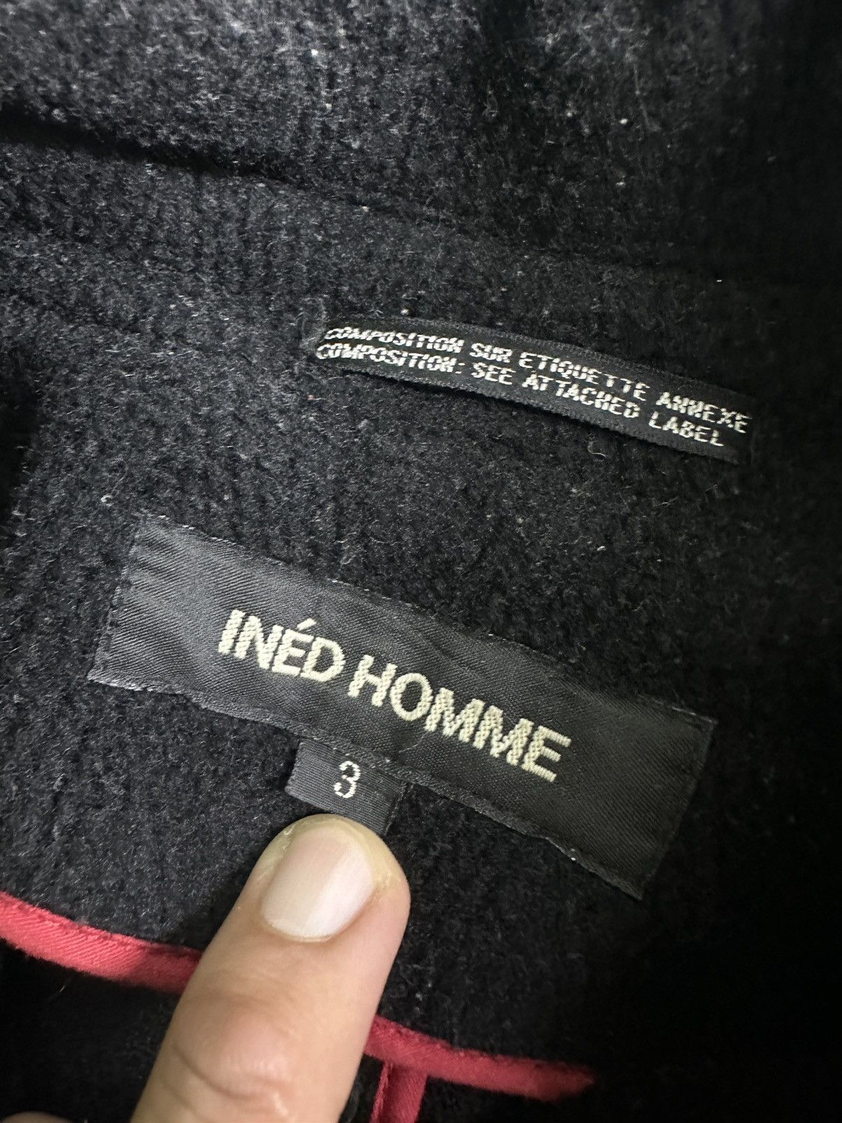 Yohji Yamamoto Ined Homme by Yohji Yamamoto Wool Coat Jacket Size US L / EU 52-54 / 3 - 8 Thumbnail