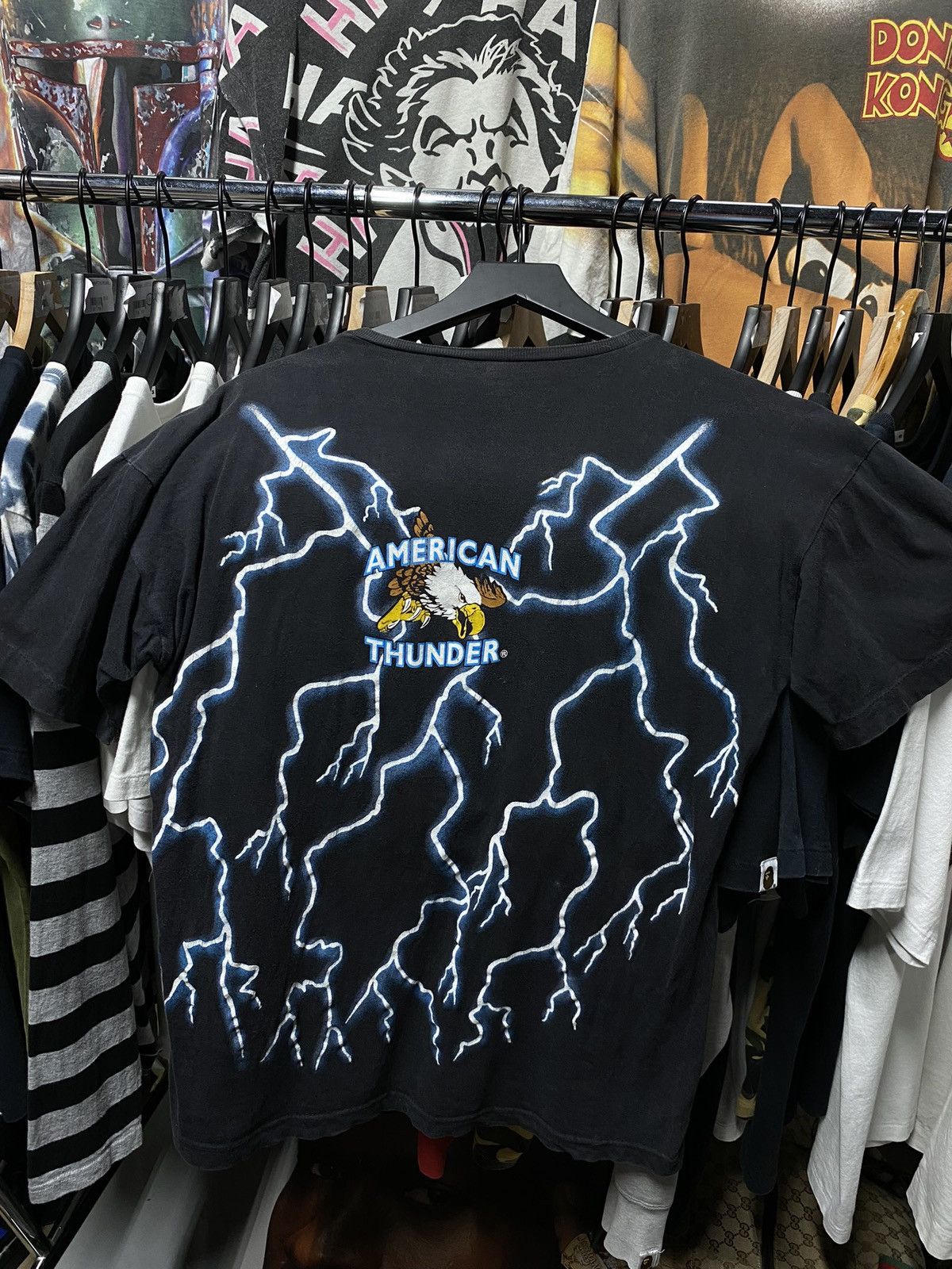 Vintage Vintage 90’s American Thunder Wolves Tee Shirt Medium Size US M / EU 48-50 / 2 - 2 Thumbnail
