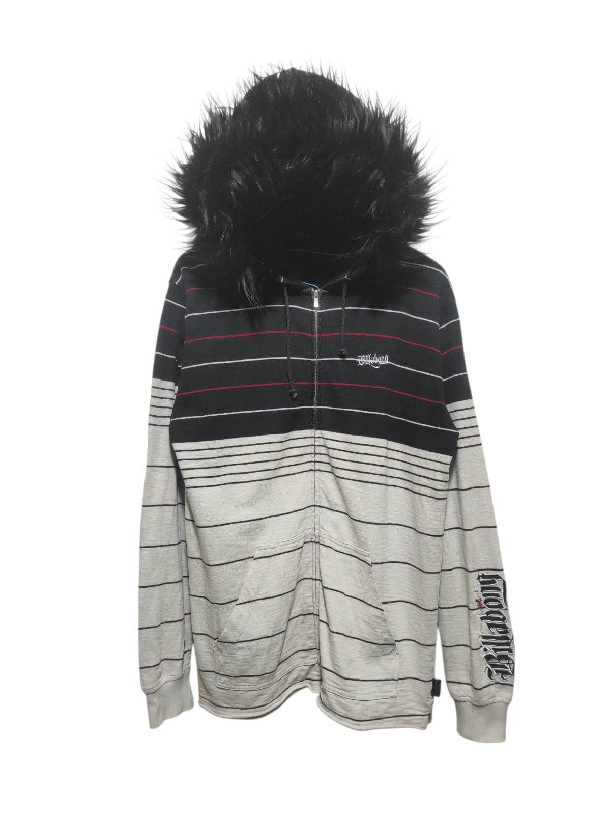 Hysteric Glamour Billabong Stripe Zip Fur Hoodie LGB IfSixWasNine style Size US L / EU 52-54 / 3 - 1 Thumbnail