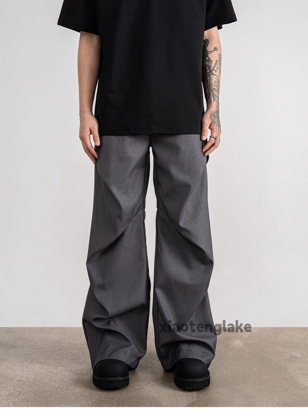 Designer Utility skate hiphop pleated yuppie loose baggy pants Size US 32 / EU 48 - 9 Thumbnail