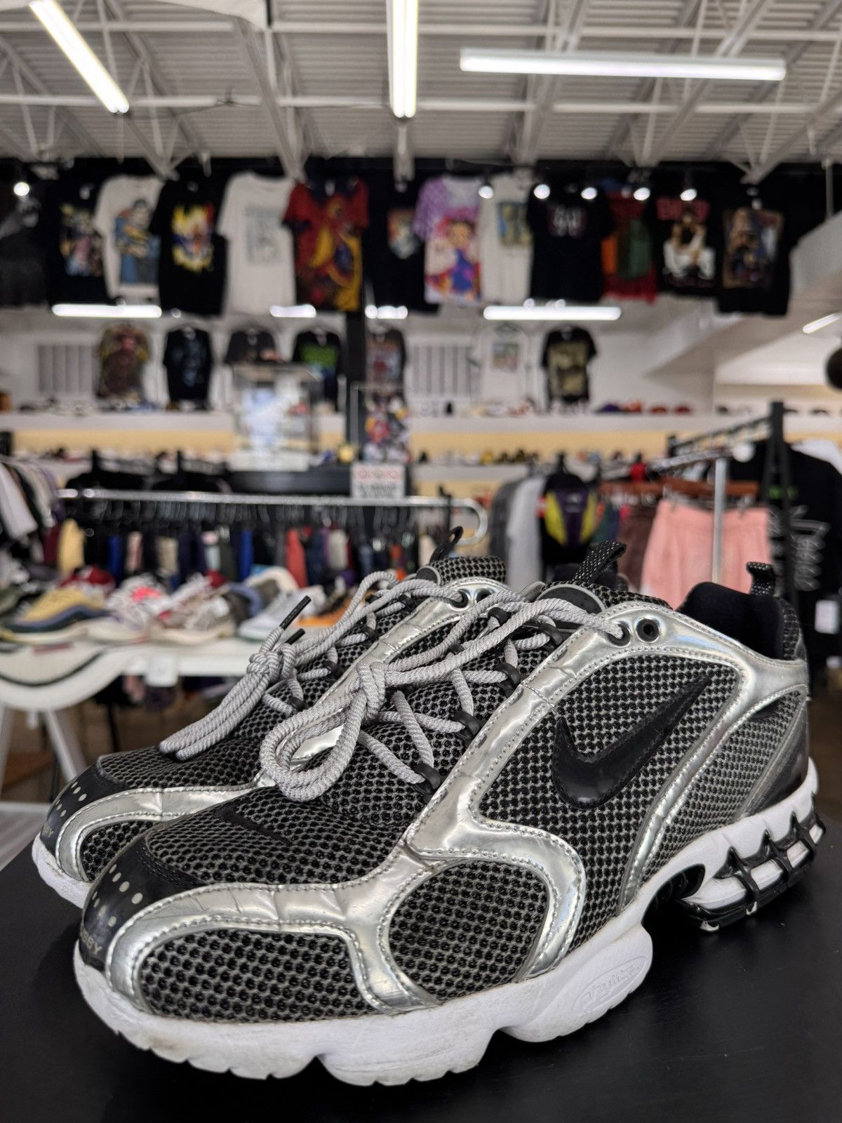 Nike Air Zoom Spiridon Cage 2 Stussy Platinum Size. 13(2020)