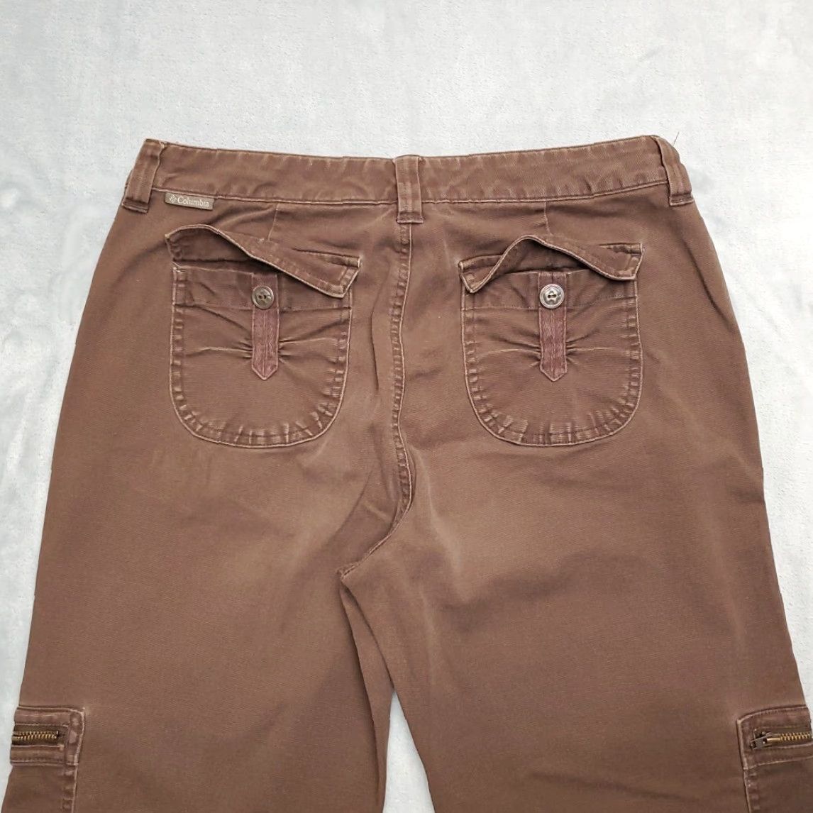 Vintage VINTAGE Columbia Pants Womens 10 Brown Canvas Cargo Utility Pocket Outdoors Gorp Classic Size 32" / US 10 / IT 46 - 6 Thumbnail