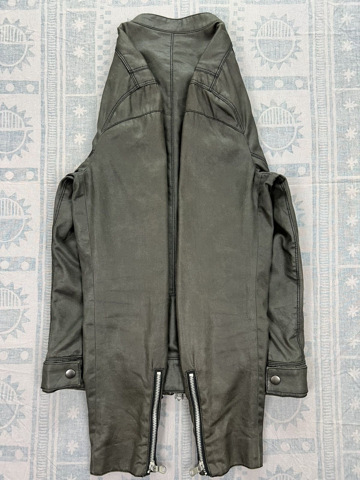 ジャケット・アウター \"EDGE RUPERT\" High-Neck Leather Jacket EDGE RUPERT