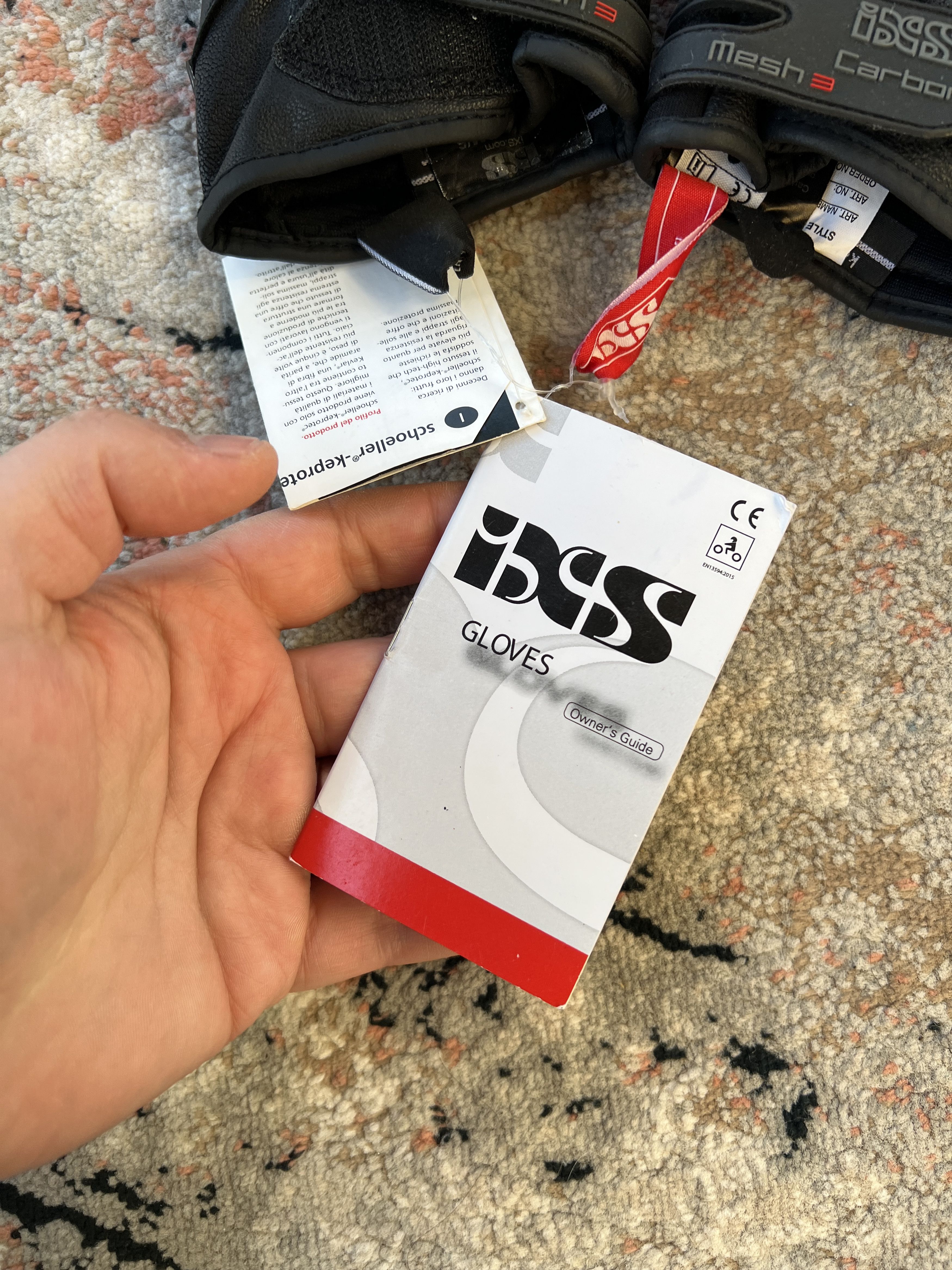 Other IXS Carbon Mesh 3 Gloves Size ONE SIZE - 4 Thumbnail