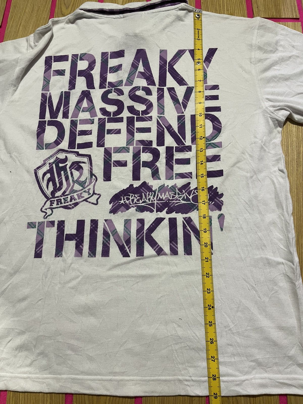 If Six Was Nine Y2K FREAKY MASSIVE short sleeve polo Size US XL / EU 56 / 4 - 12 Thumbnail