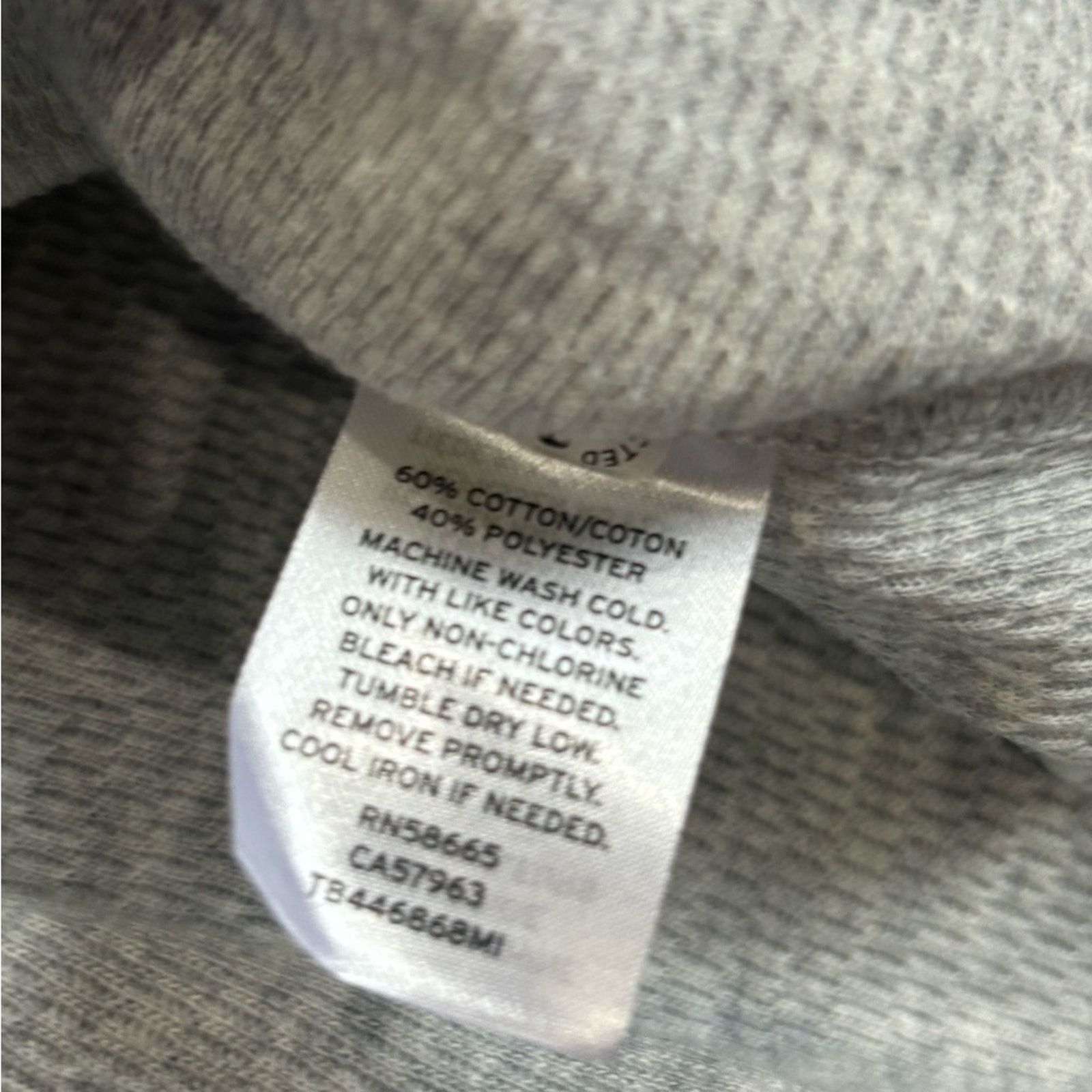 Treasure & Bond TREASURE & BOND Grey Heather-Navy Crew Neck Trim Thermal Top Size XL / US 12-14 / IT 48-50 - 5 Thumbnail