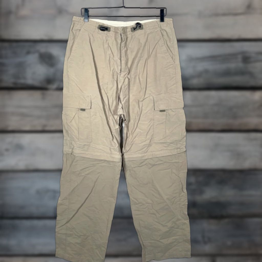 Vintage VINTAGE Adirondack Trading Company Pants Mens M Beige Convertible Cargo Back Pocket Baggy Regular 34 x 33 x 11 Chino? Size US 34 / EU 50 - 1 Thumbnail