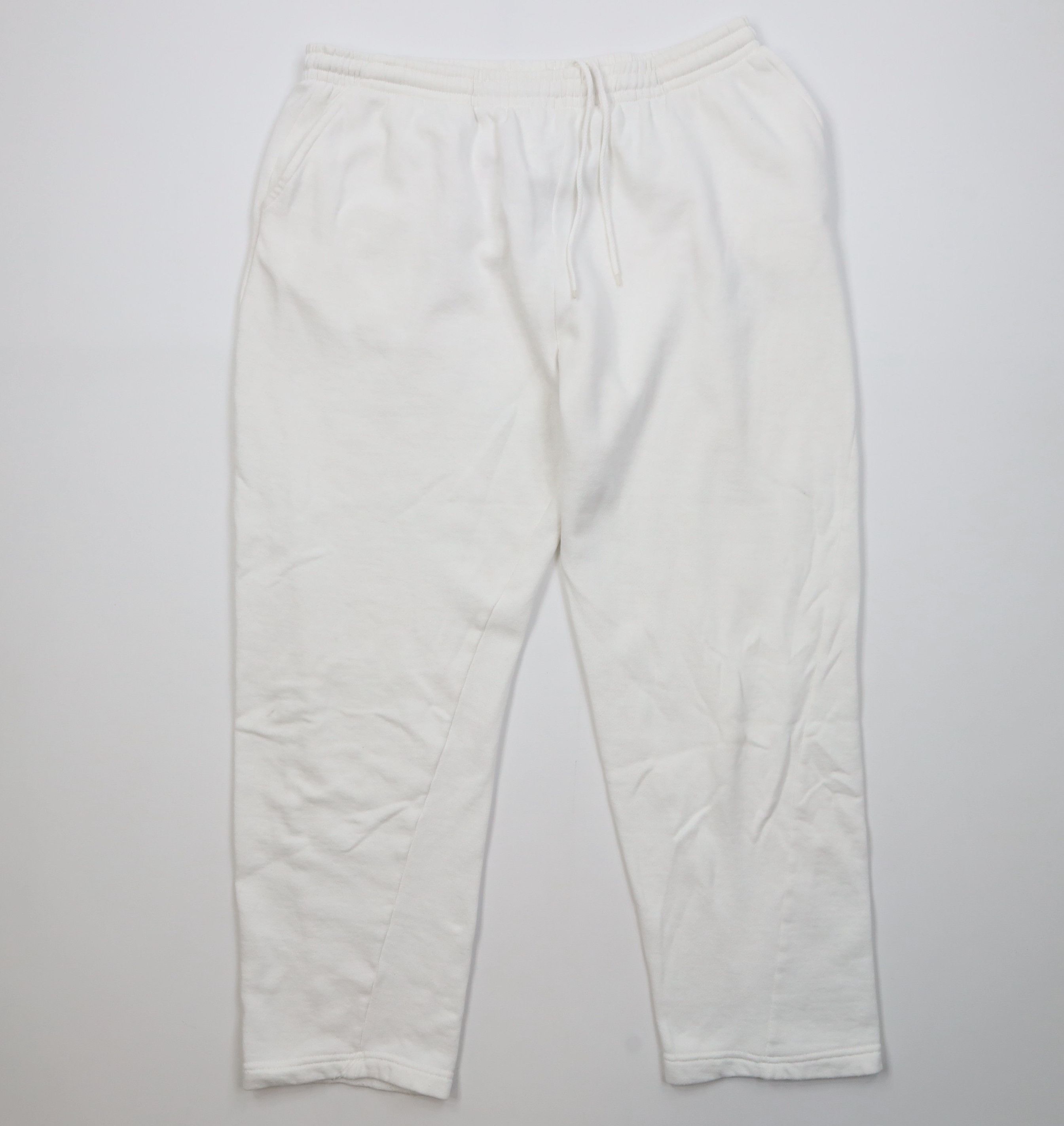 Wilson Vintage 90s Wilson Distressed Blank Sweatpants Pants White Size 32" / US 10 / IT 46 - 1 Thumbnail