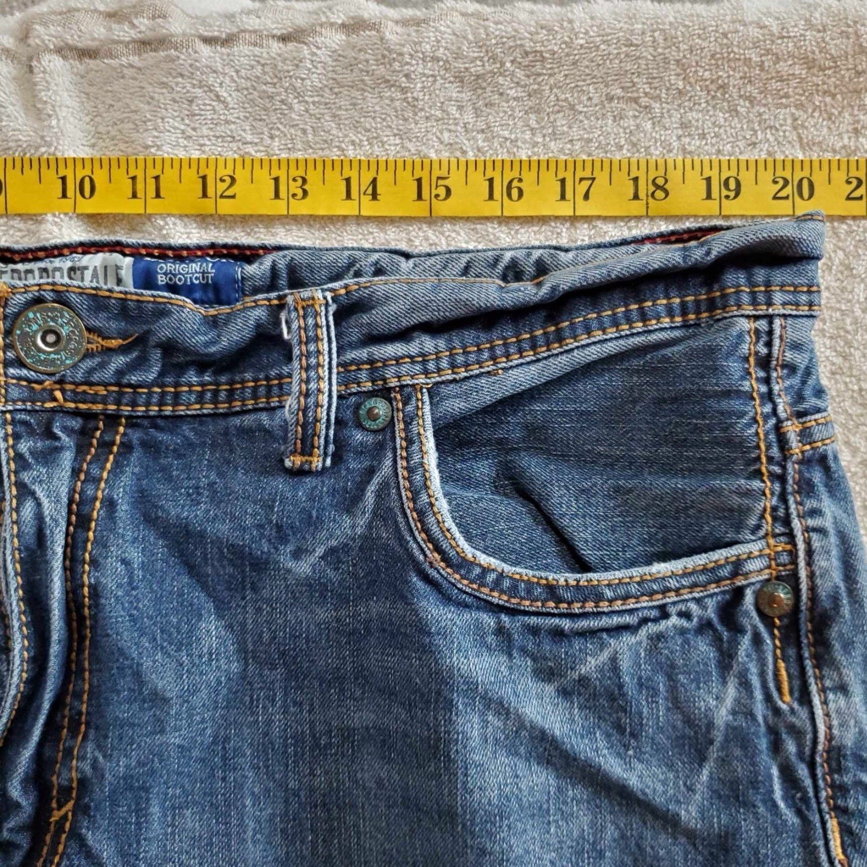 Vintage Y2K Aeropostale Benton Jeans Mens 38 X 31 Grunge Distressed Blue Bootcut Jeans Size US 38 / EU 54 - 4 Thumbnail