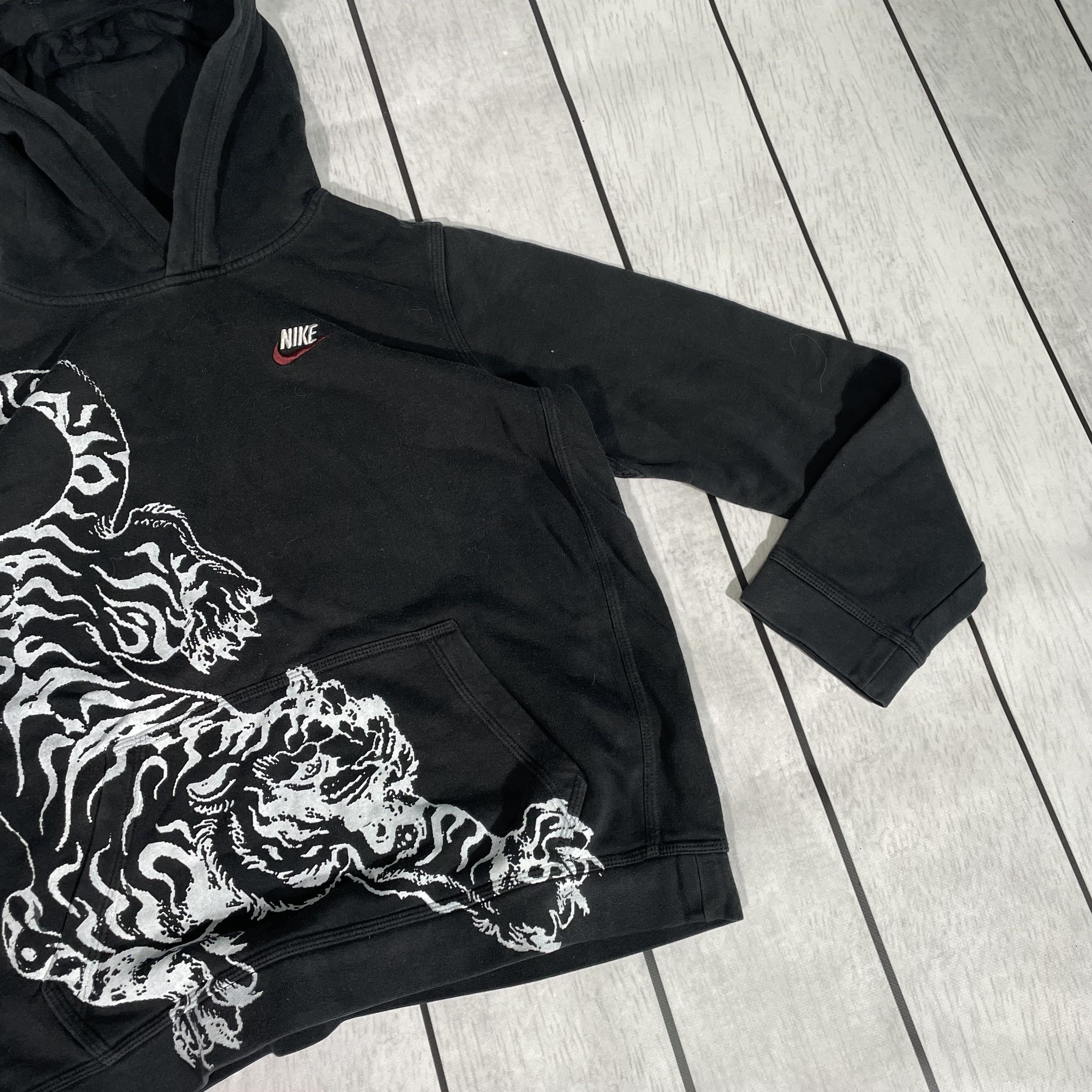 Nike Custom Nike JUNIOR Hoodie Tiger art grunge opium y2k Size US XL / EU 56 / 4 - 4 Thumbnail