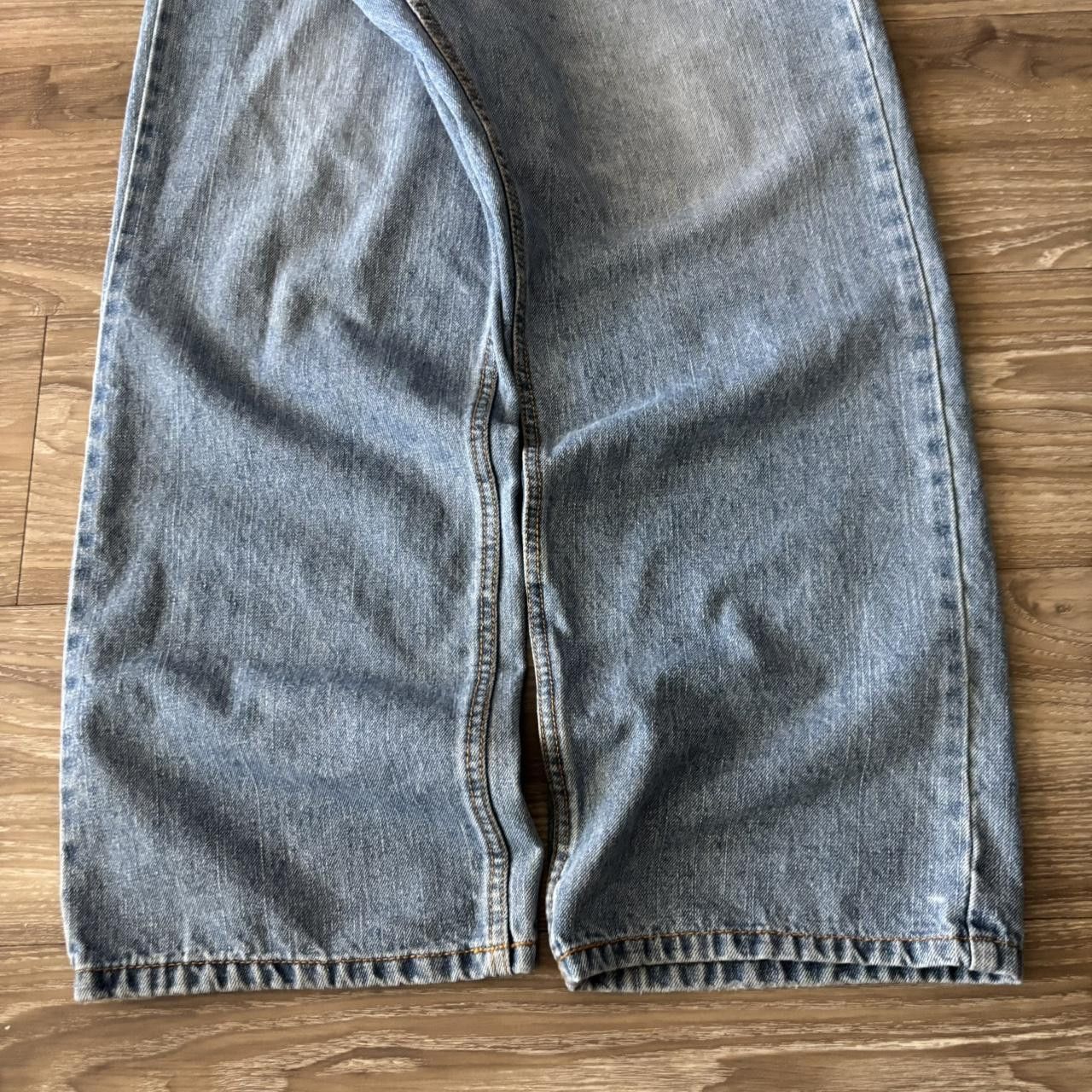 Japanese Brand Crazy Vintage Y2K/2000s Baggy Light Wash Skater Style Denim Jeans! 35x30 Size US 35 - 6 Thumbnail