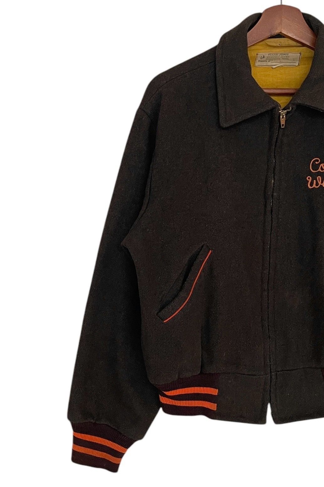 Vintage True Vintage Frank Jones Conmar Zipper Varsity Jacket 1950s Size US L / EU 52-54 / 3 - 3 Thumbnail