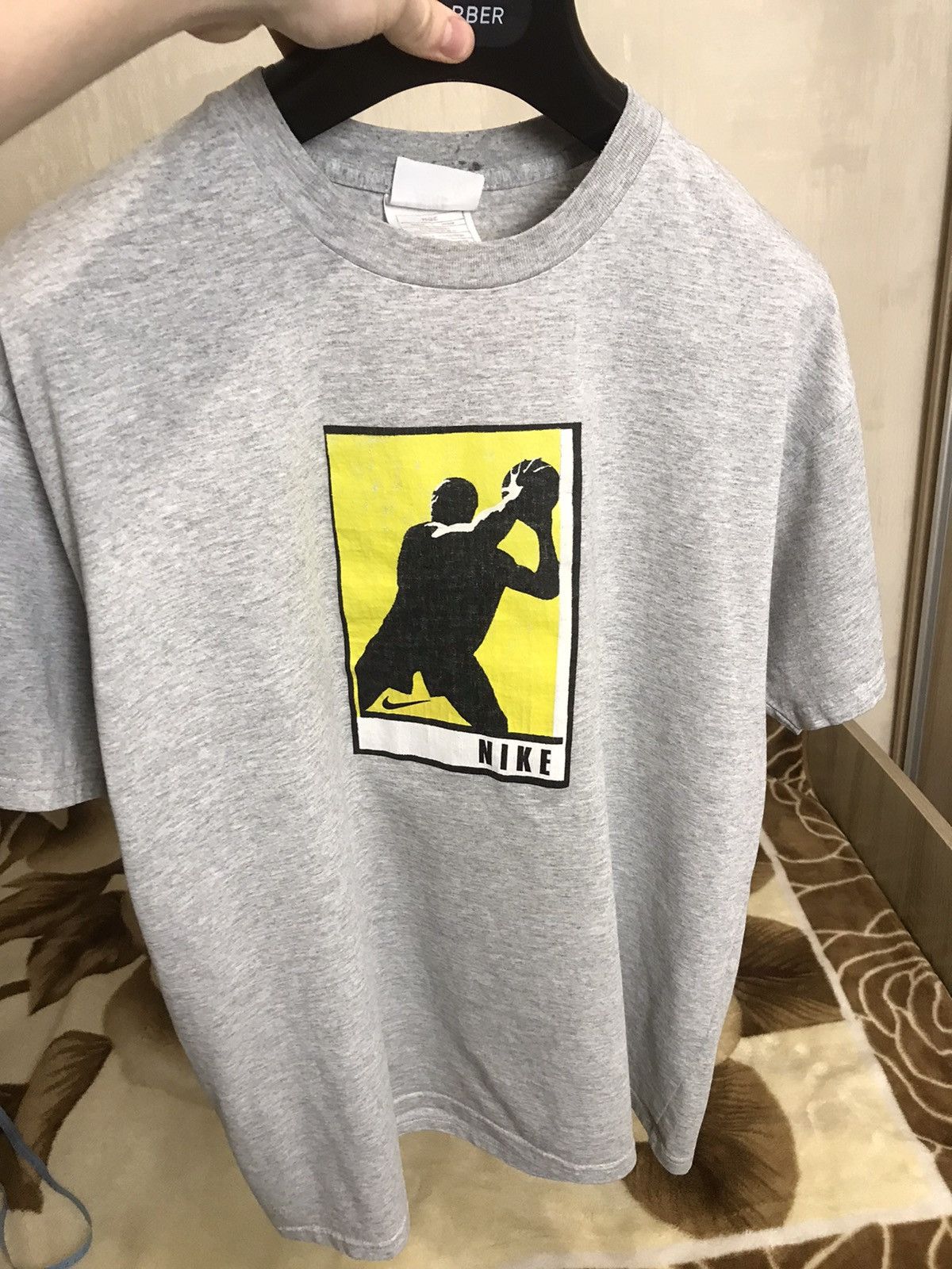 Jordan Brand 🔥 90s Nike NBA Jordan Vintage T Shirt Basketball Size US L / EU 52-54 / 3 - 7 Thumbnail