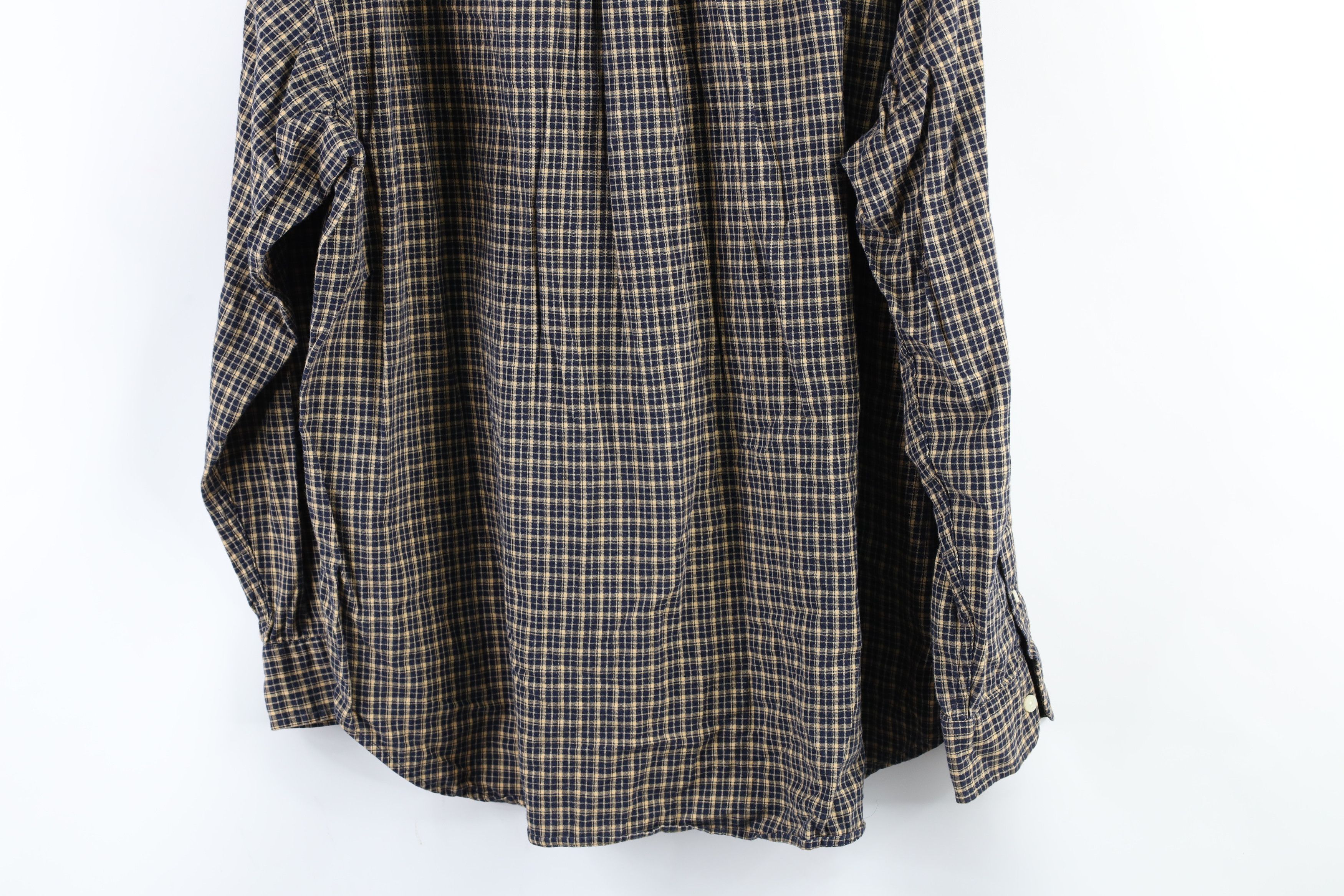 J.Crew × Vintage Vintage 90s J Crew Flannel Button Shirt Plaid Cotton Size US XL / EU 56 / 4 - 7 Thumbnail