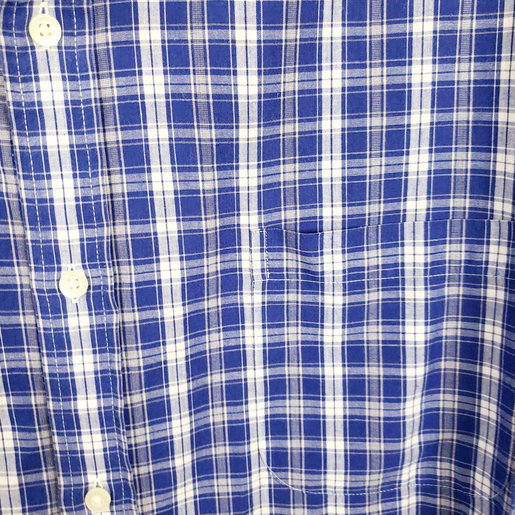 Vintage Saddlebred Button-Up Shirt Men's 2XLT Red Blue Plaid Long Sleeve Size US XXL / EU 58 / 5 - 3 Thumbnail