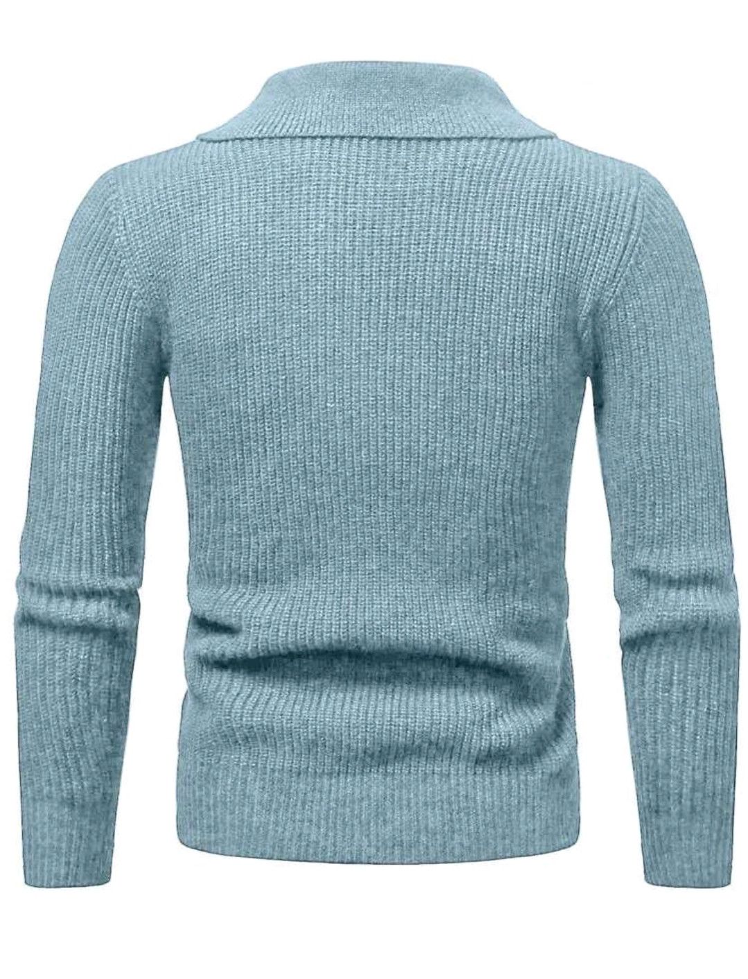 Japanese Brand × Vintage Half Zipper Mock Neck Long Sleeve Sweater Size US L / EU 52-54 / 3 - 3 Thumbnail