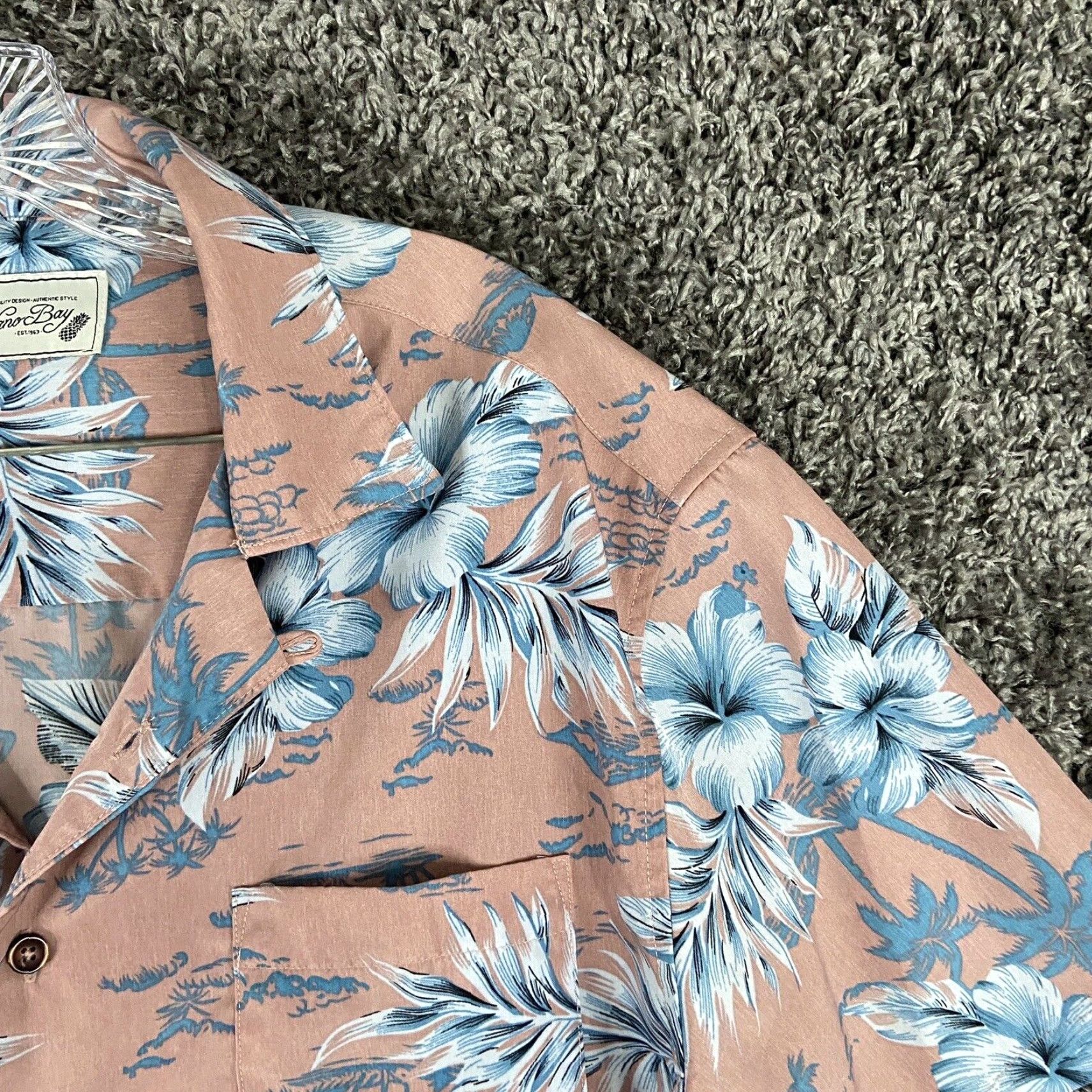 Pinko MILANO BAY Floral Button-Up Shirt Adult Large Multicolor Hawaiian Mens Size US 33 - 4 Thumbnail
