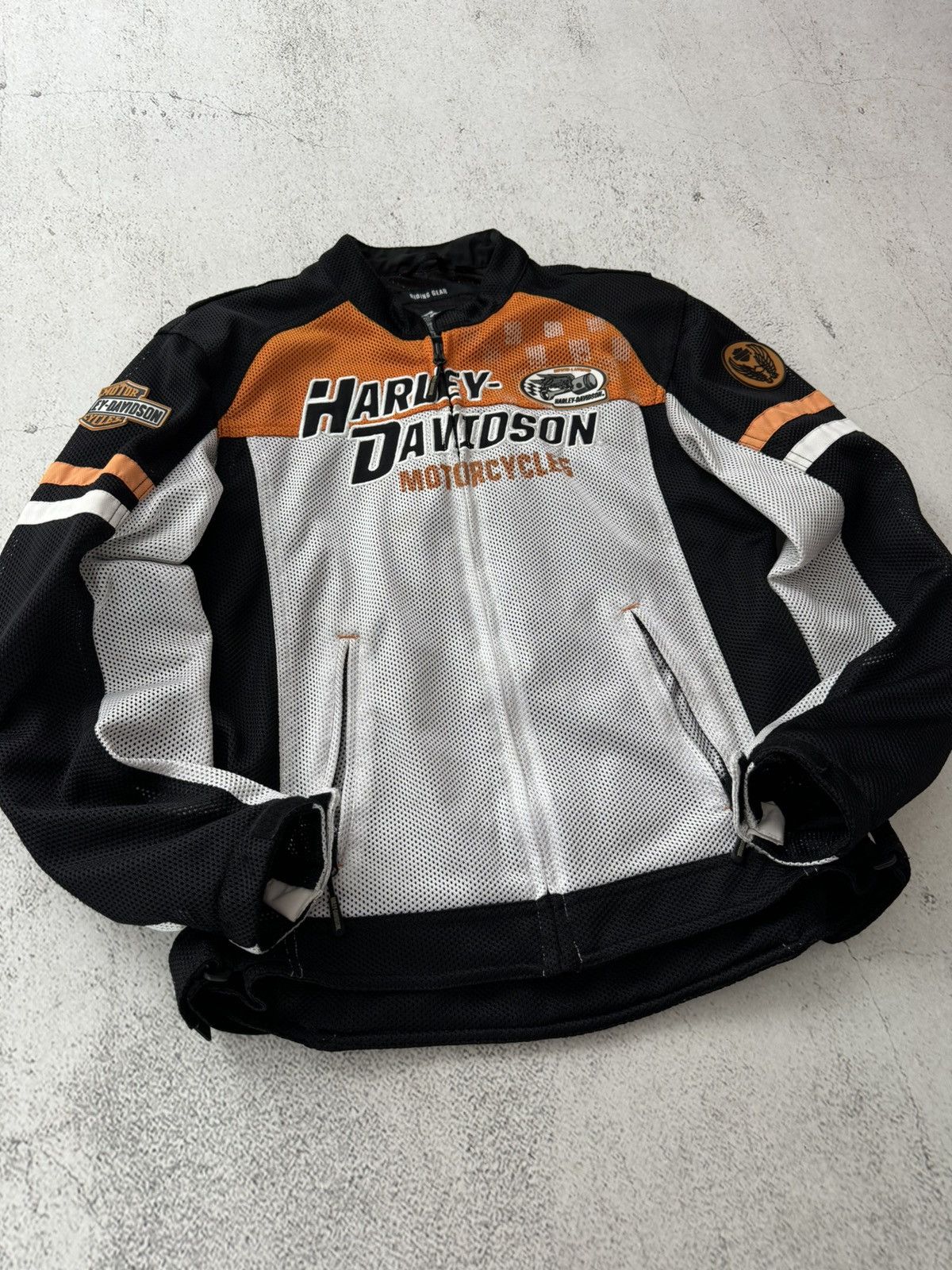 Harley Davidson × Marlboro Harley Davidson HD Vintage Riding Gear Bike Bomber Jacket Size US M / EU 48-50 / 2 - 7 Thumbnail
