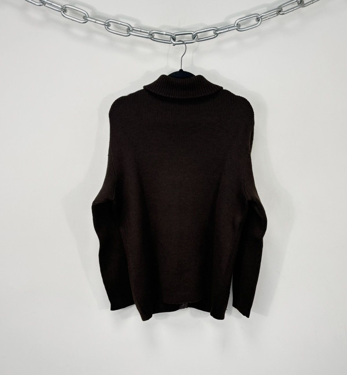 McGregor Vintage 70s McGregor Sportswear Brown Cable Knit Zip Sweater Size US M / EU 48-50 / 2 - 3 Thumbnail