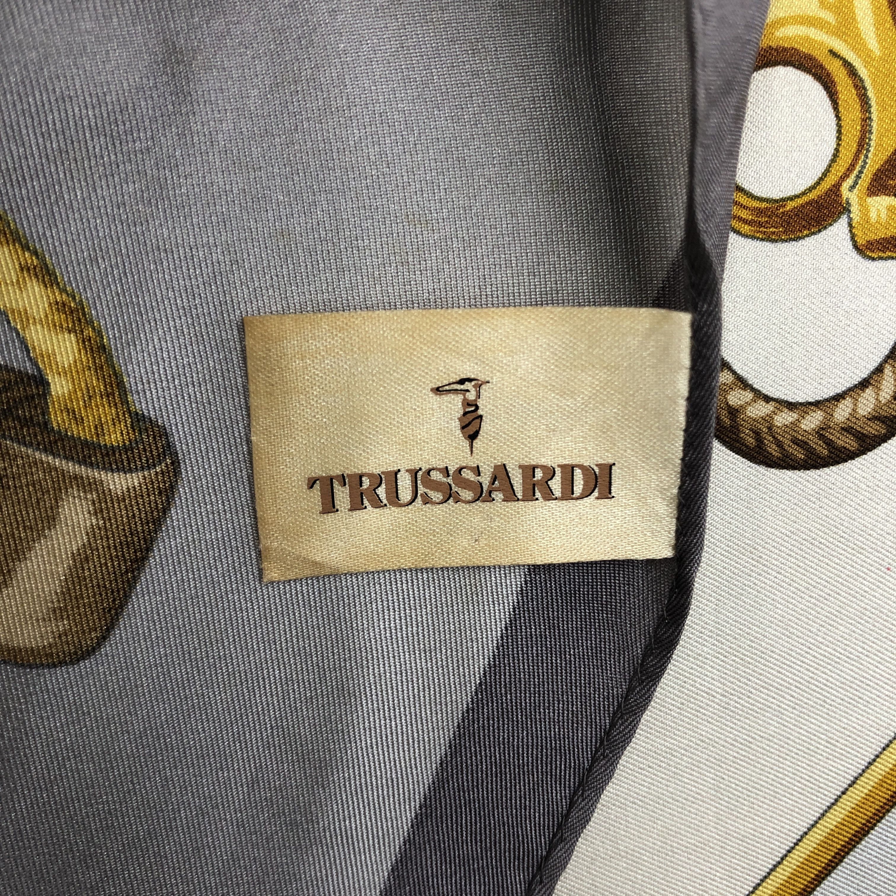 Trussardi Vintage Trussardi SILK Scarf Twill Stole Wraps Scarves Size ONE SIZE - 21 Thumbnail