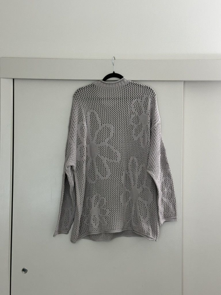 HARE HARE Japan Floral Mesh Knit Sweater [OS] Size US L / EU 52-54 / 3 - 2 Thumbnail
