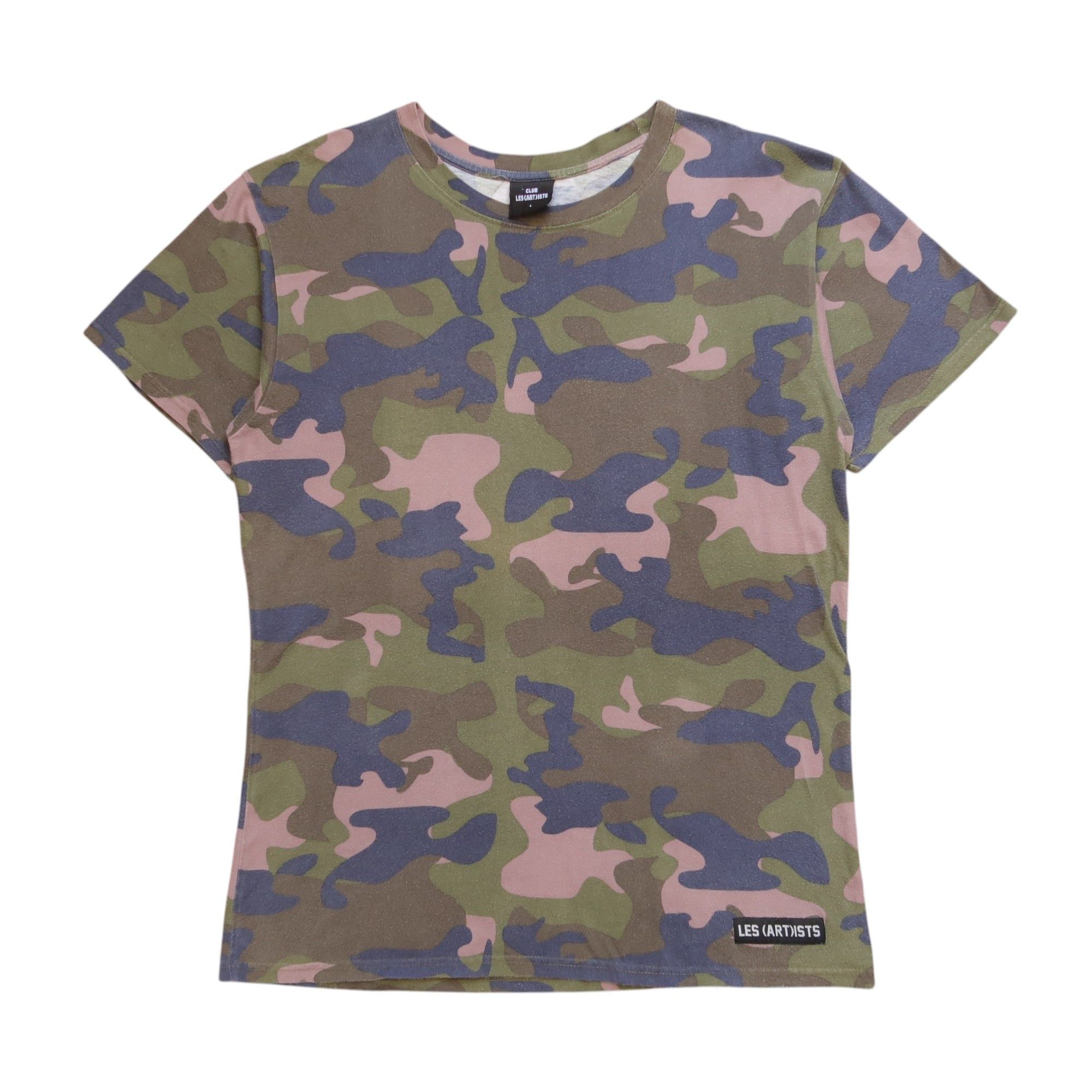 Japanese Brand Les Artists Travis 92 Graphic T-shirt Men Large Camo Size US L / EU 52-54 / 3 - 2 Thumbnail
