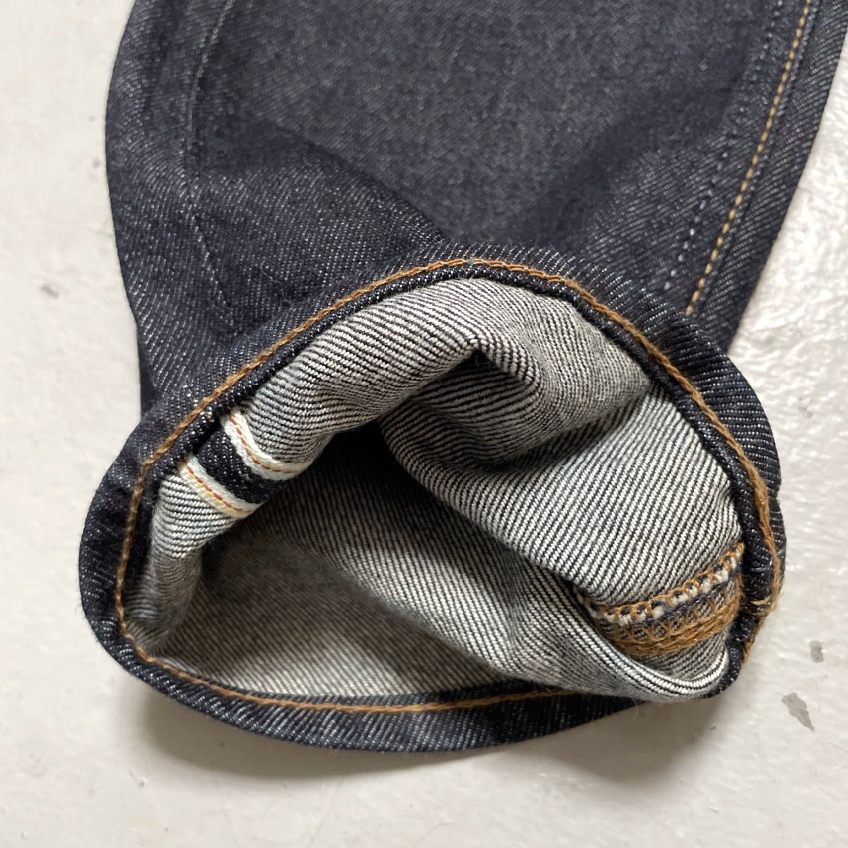 Big John Big John M106D Selvedge Dark Blue Denim Jeans 31x34 Unisex Adults 31 Jeans EUC Japan 90s Vintage Heritage Workwear Straight Size US 31 - 3 Thumbnail