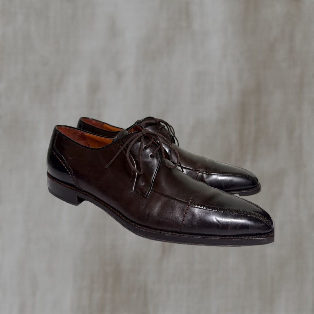 Mezlan Mezlan Spain Dress Shoes Men 11 M Brown Leather Wing Tip Oxford Cap Toe Lace Up Size ONE SIZE - 1 Thumbnail