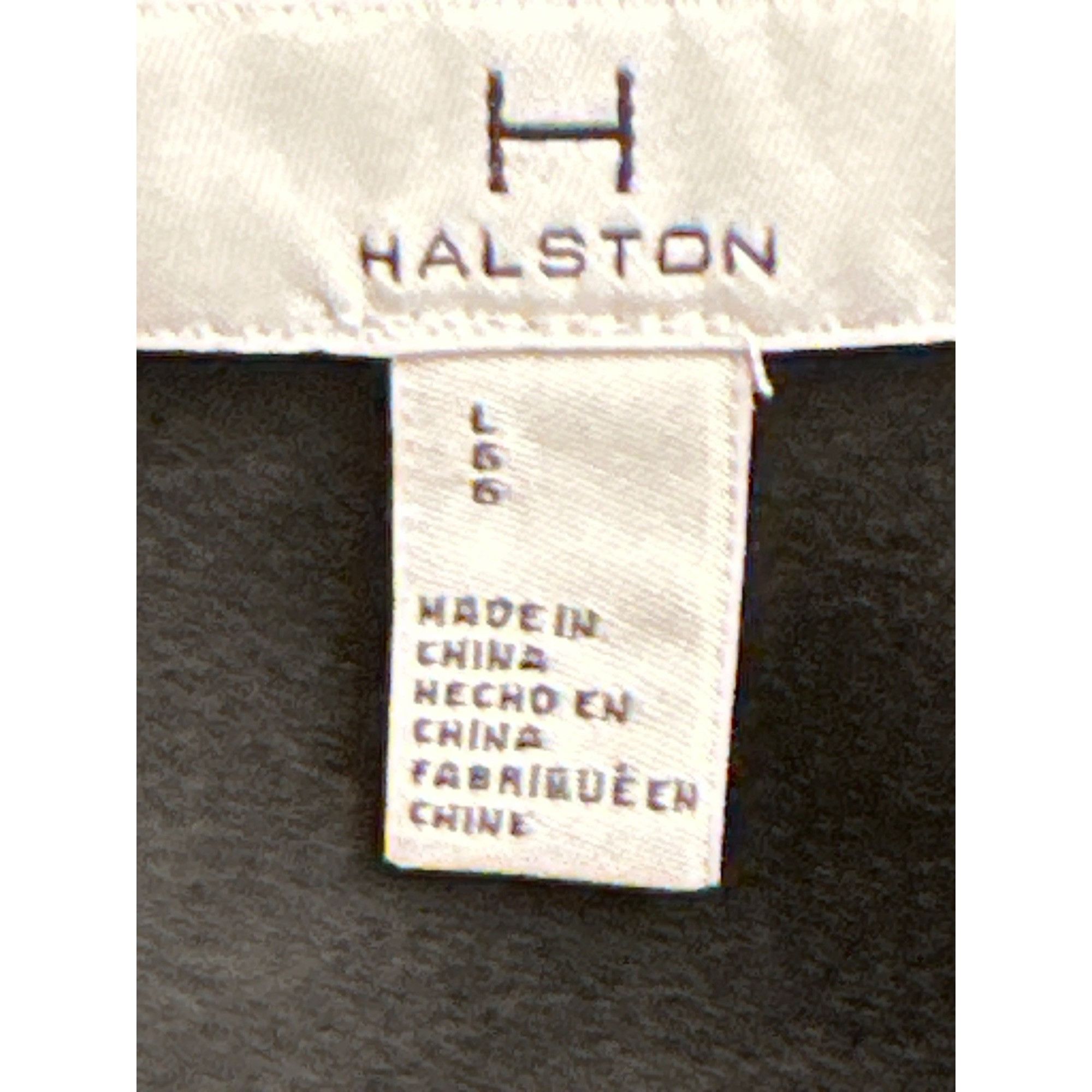 Halston Halston Womens Black Sleeveless V Neck Blouse With Ruffle Tr Size L / US 10 / IT 46 - 3 Thumbnail