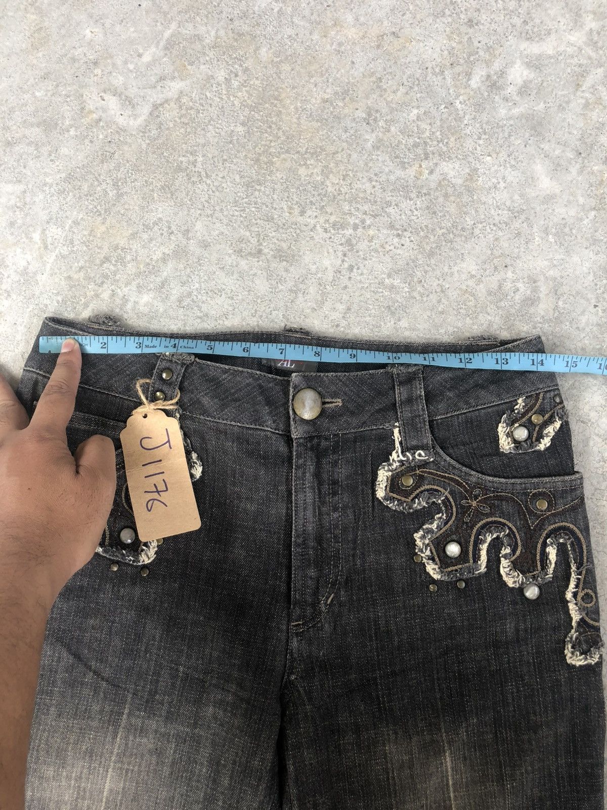If Six Was Nine Japanese Allumette Flared Jeans Distressed Jeans Size US 28 / EU 44 - 20 Thumbnail