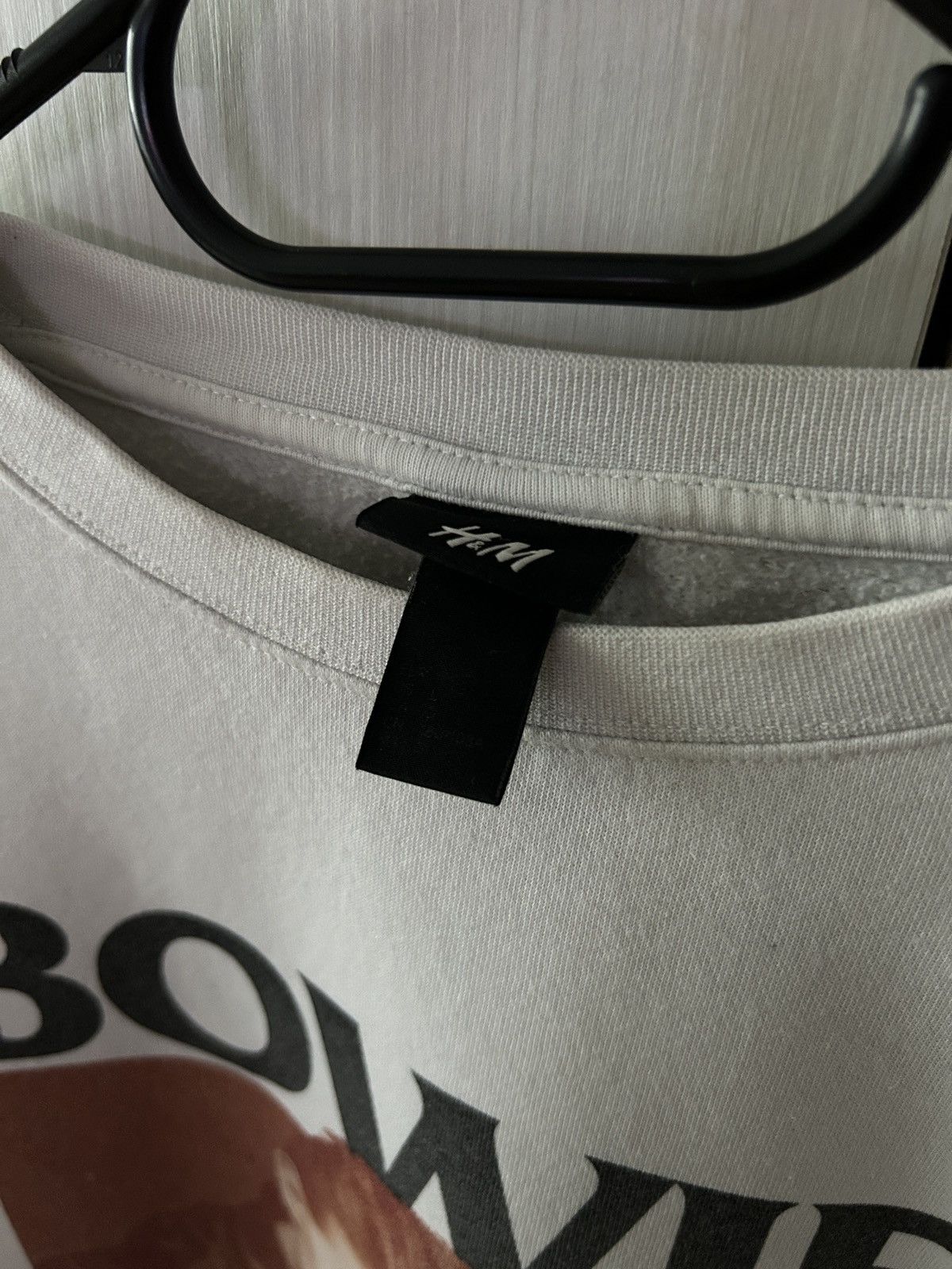 Band Tees × H&M Vintage David Bowie 2018©️ Rock sweatshirt mens white Size US M / EU 48-50 / 2 - 4 Thumbnail