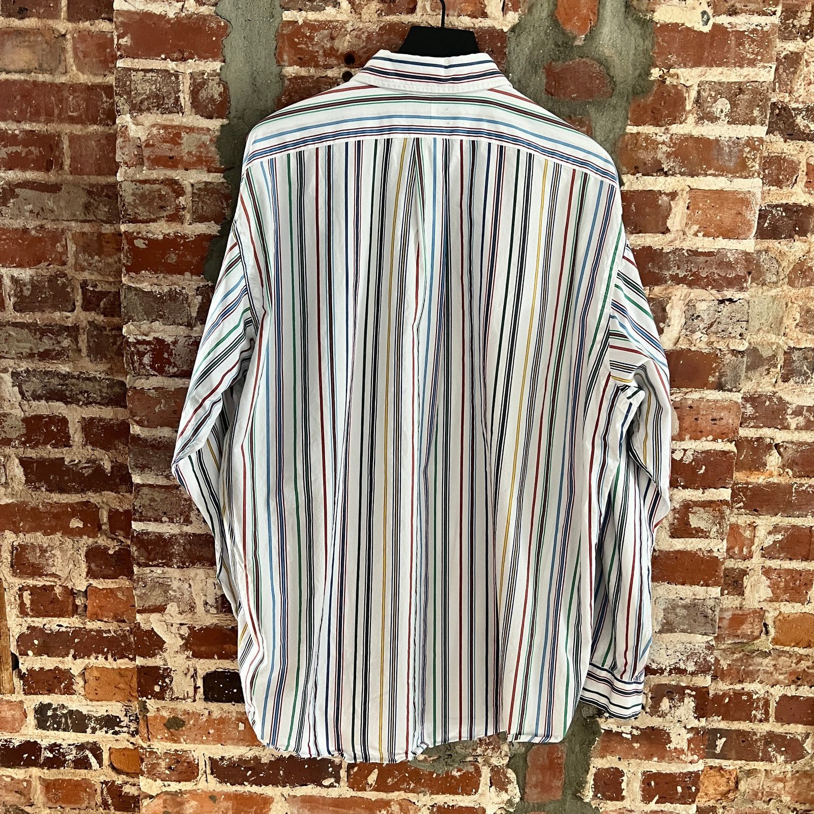 Polo Ralph Lauren VTG Polo Ralph Lauren Men's Striped Shirt XL 28x34 Size US XL / EU 56 / 4 - 2 Thumbnail