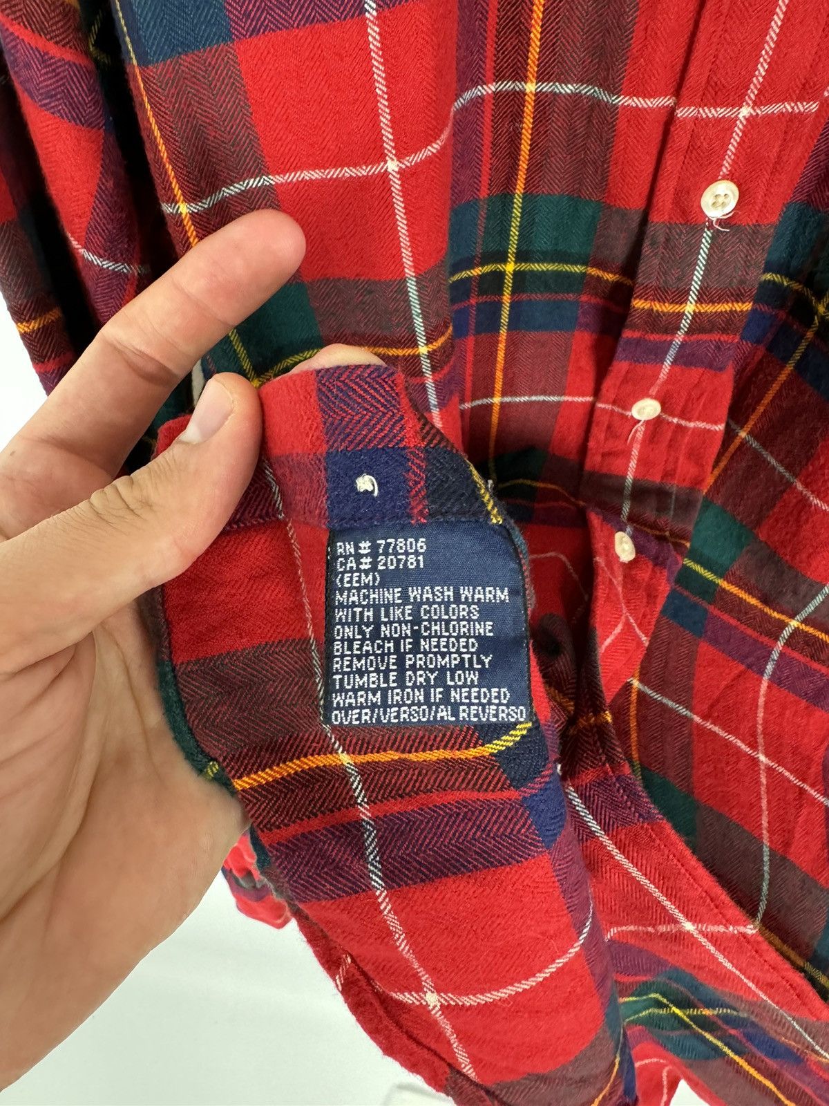 Flannel × Tommy Hilfiger × Vintage Vintage Y2K Tommy Hilfiger Flannel Check Button Up Shirt Size US M / EU 48-50 / 2 - 9 Thumbnail