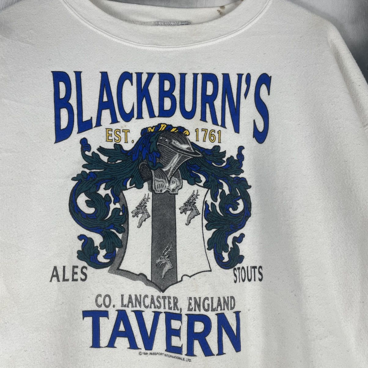 Vintage Vintage 1991 Blackburns Tavern Lancester England Size US XL / EU 56 / 4 - 2 Thumbnail