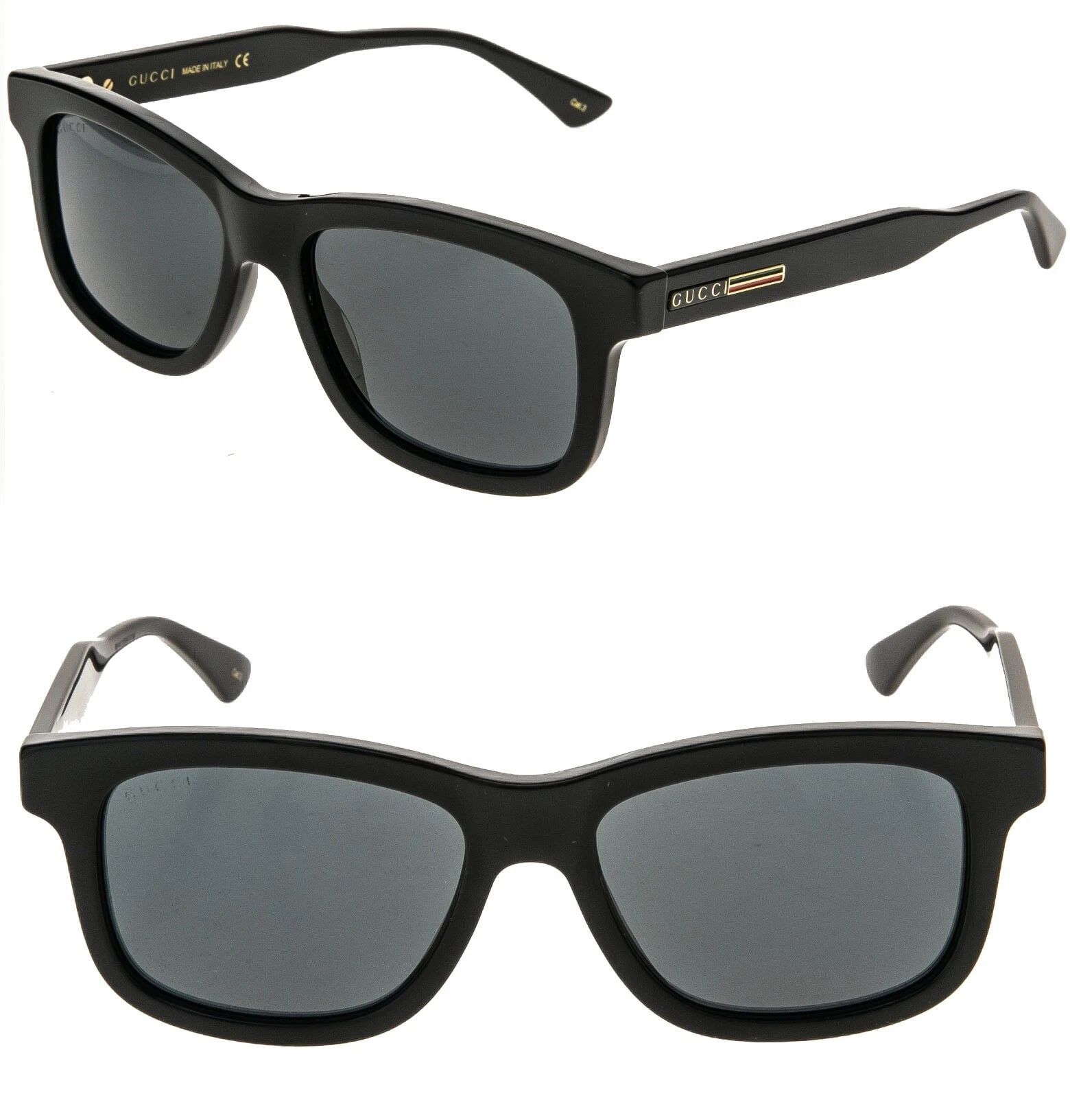 Gucci GUCCI Gg0824s 0824 Black 001 Sport Fashion Sunglasses Size ONE SIZE - 1 Thumbnail